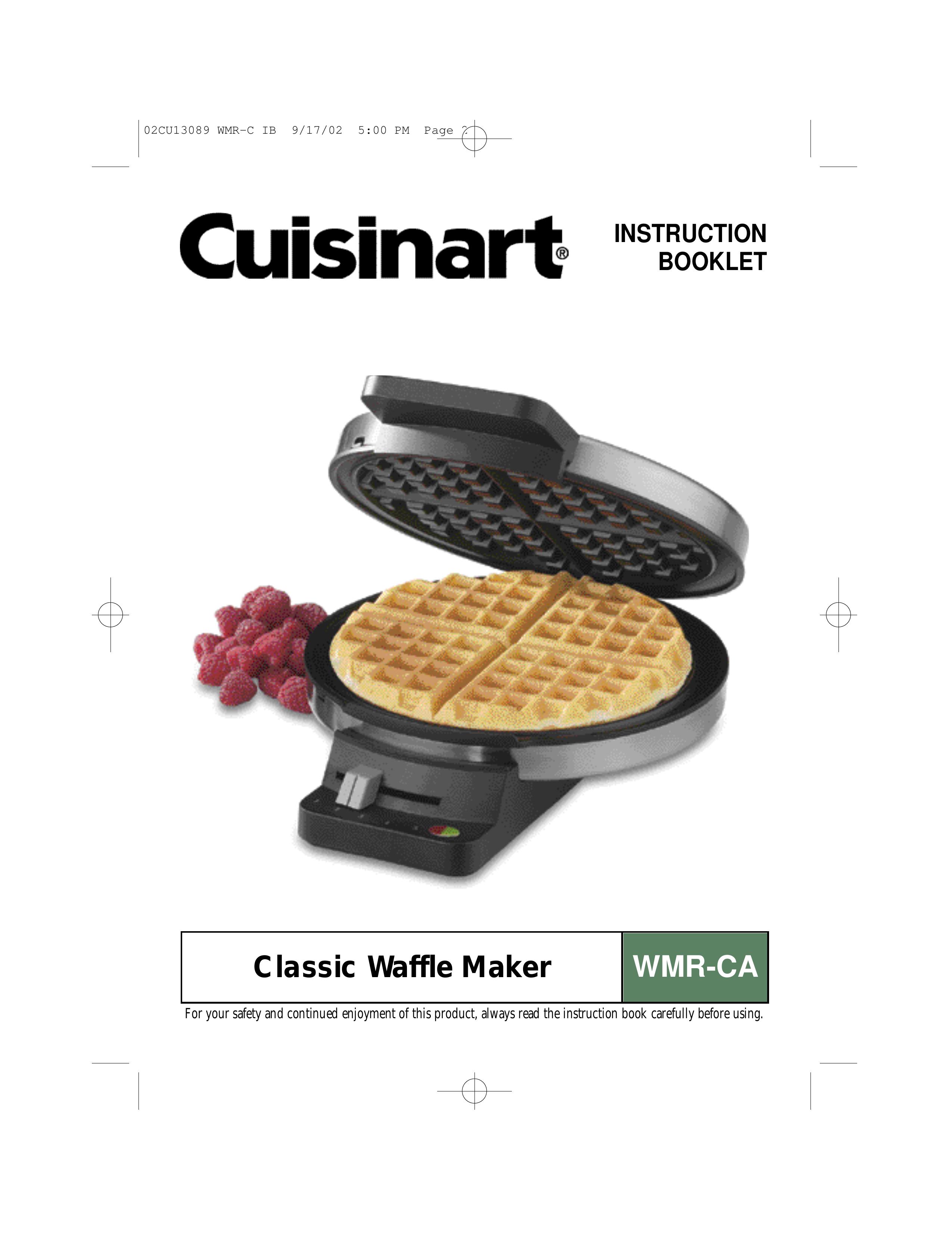 Cuisinart WMR-CA Waffle Iron User Manual