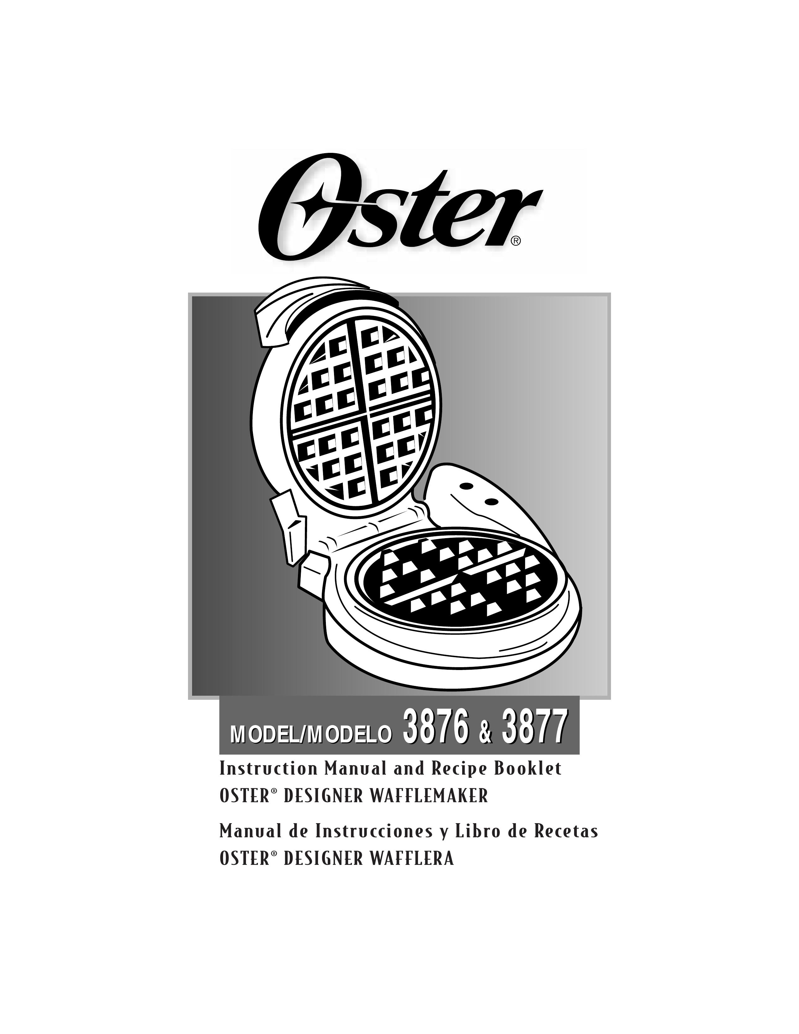 Oster 3877 Waffle Iron User Manual