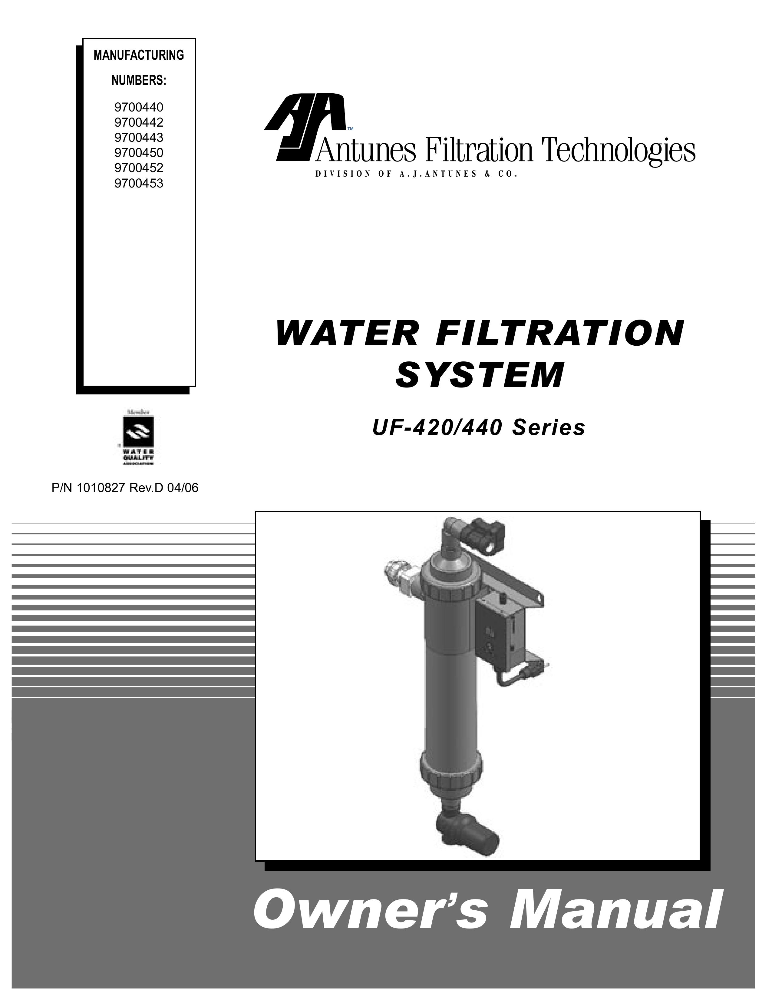Antunes, AJ UF-420/440 Water Dispenser User Manual