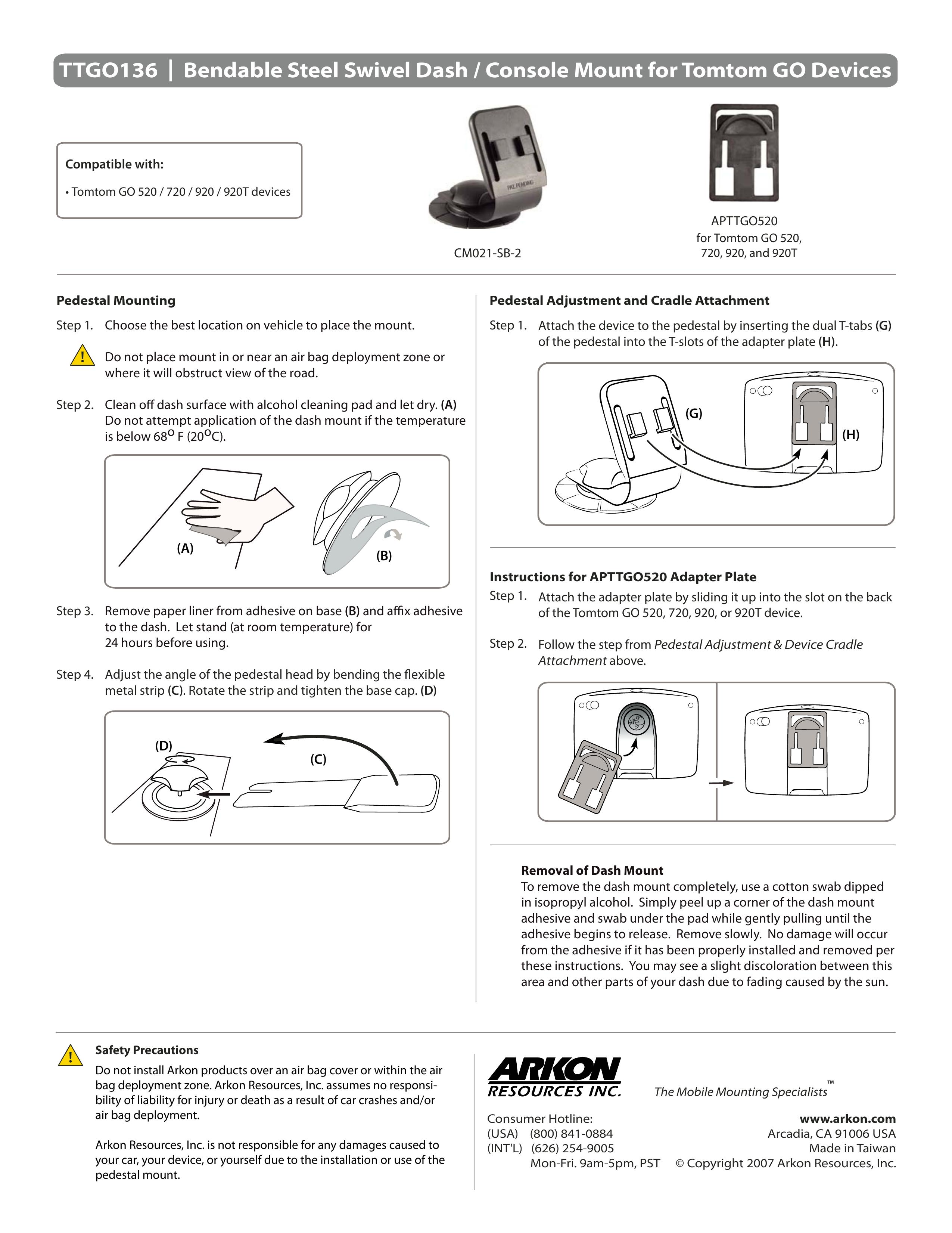 Arkon TTGO136 Water Dispenser User Manual