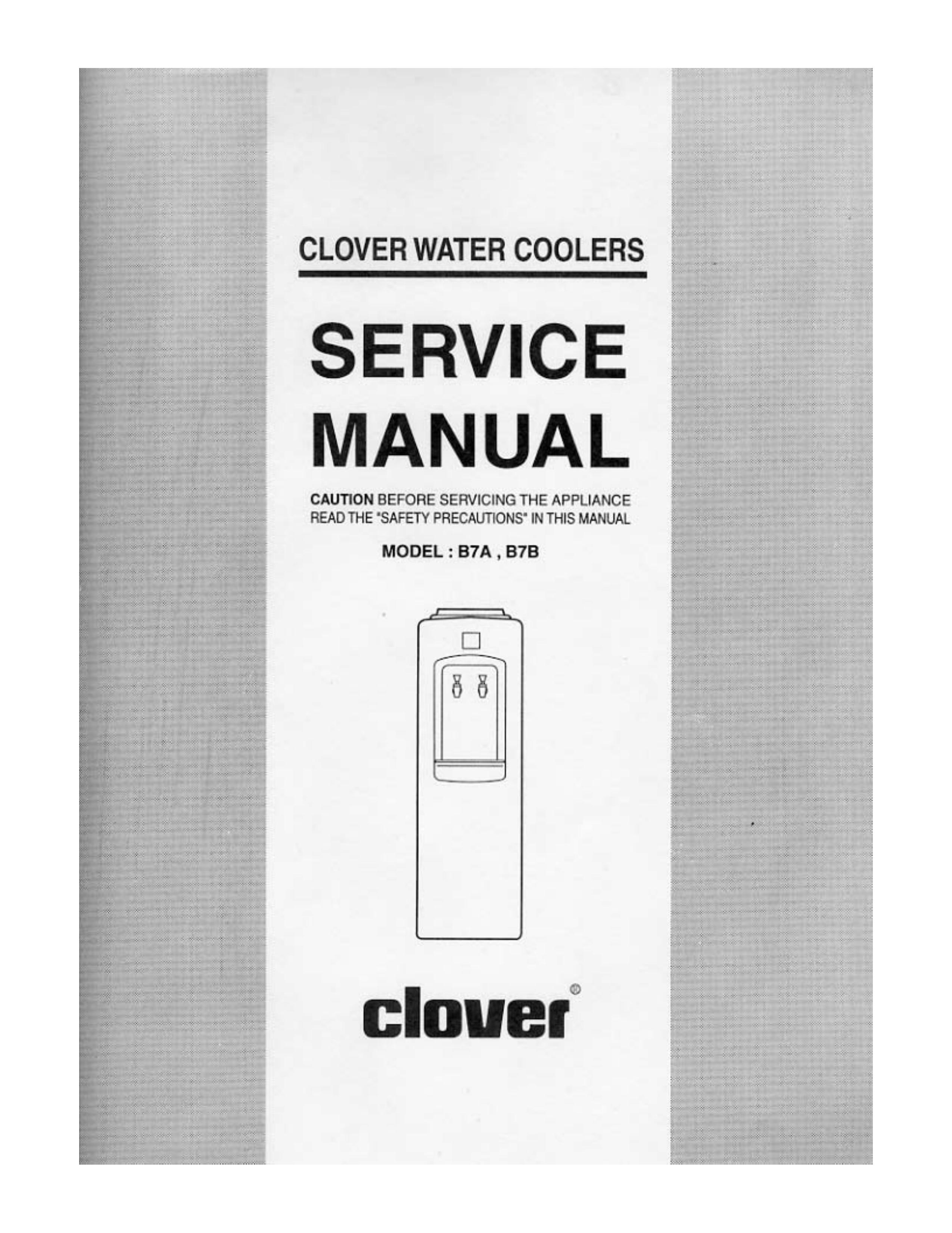 Clover Electronics B7B Water Dispenser User Manual