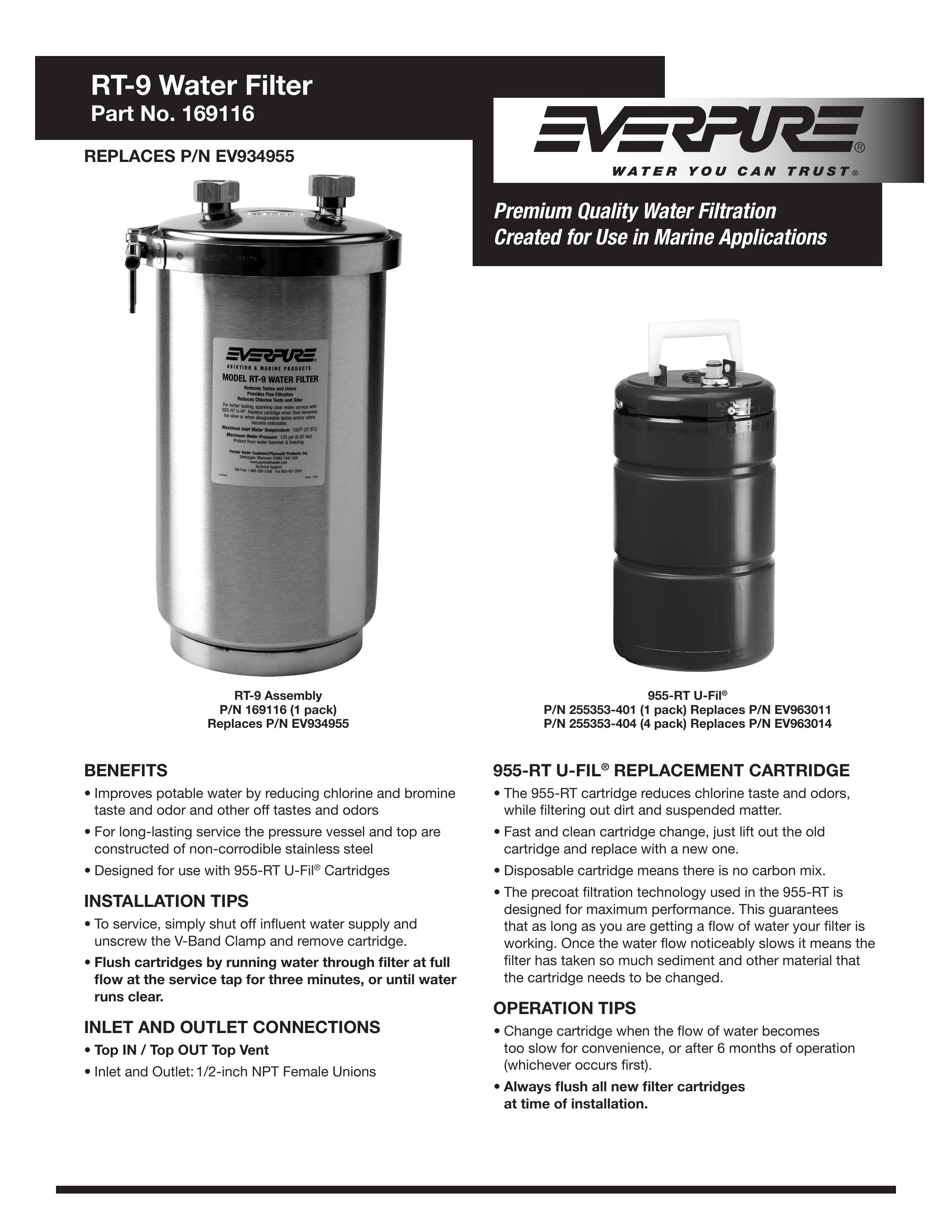 Everpure RT-9 Water Dispenser User Manual