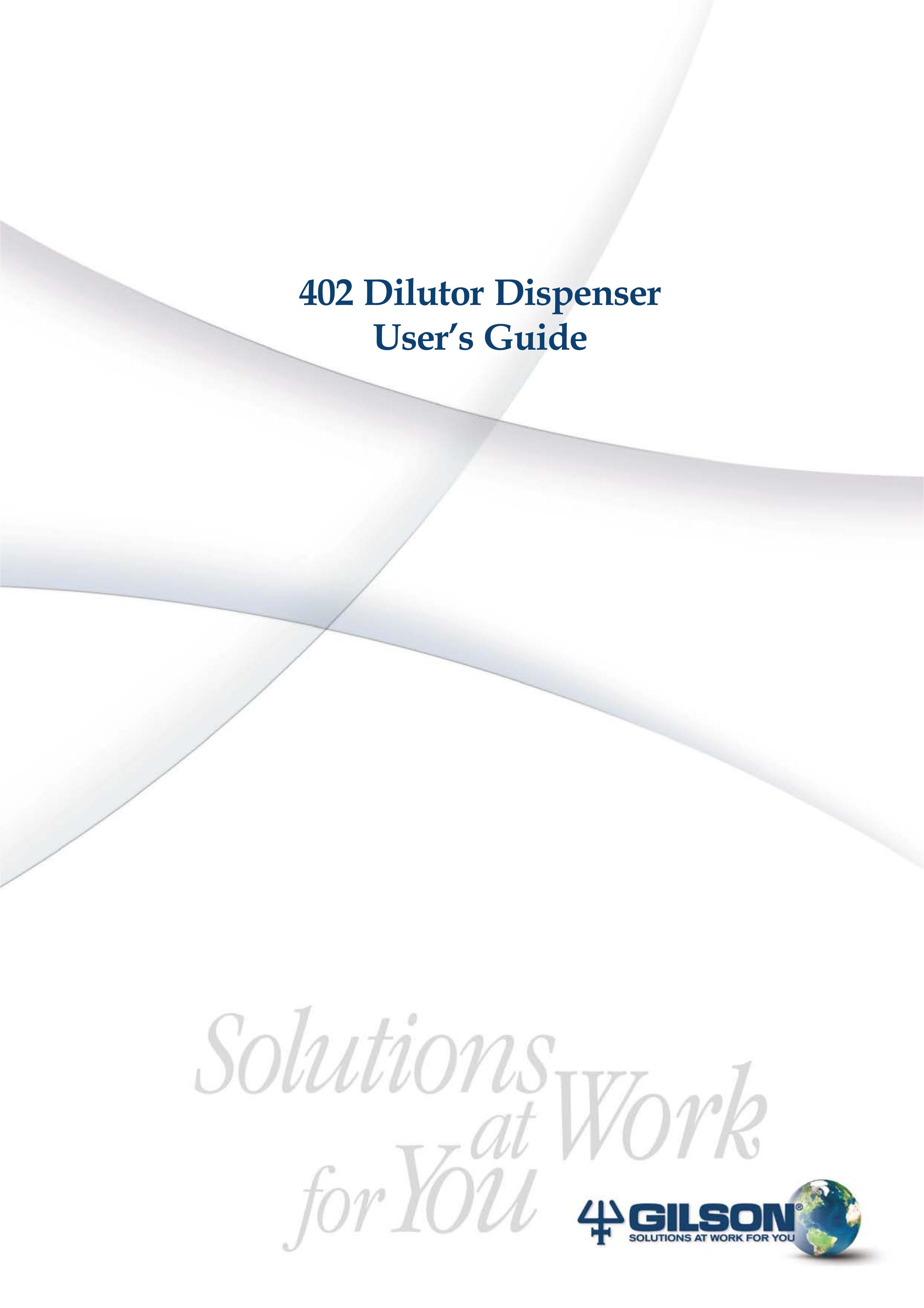 Gilson 402 Water Dispenser User Manual