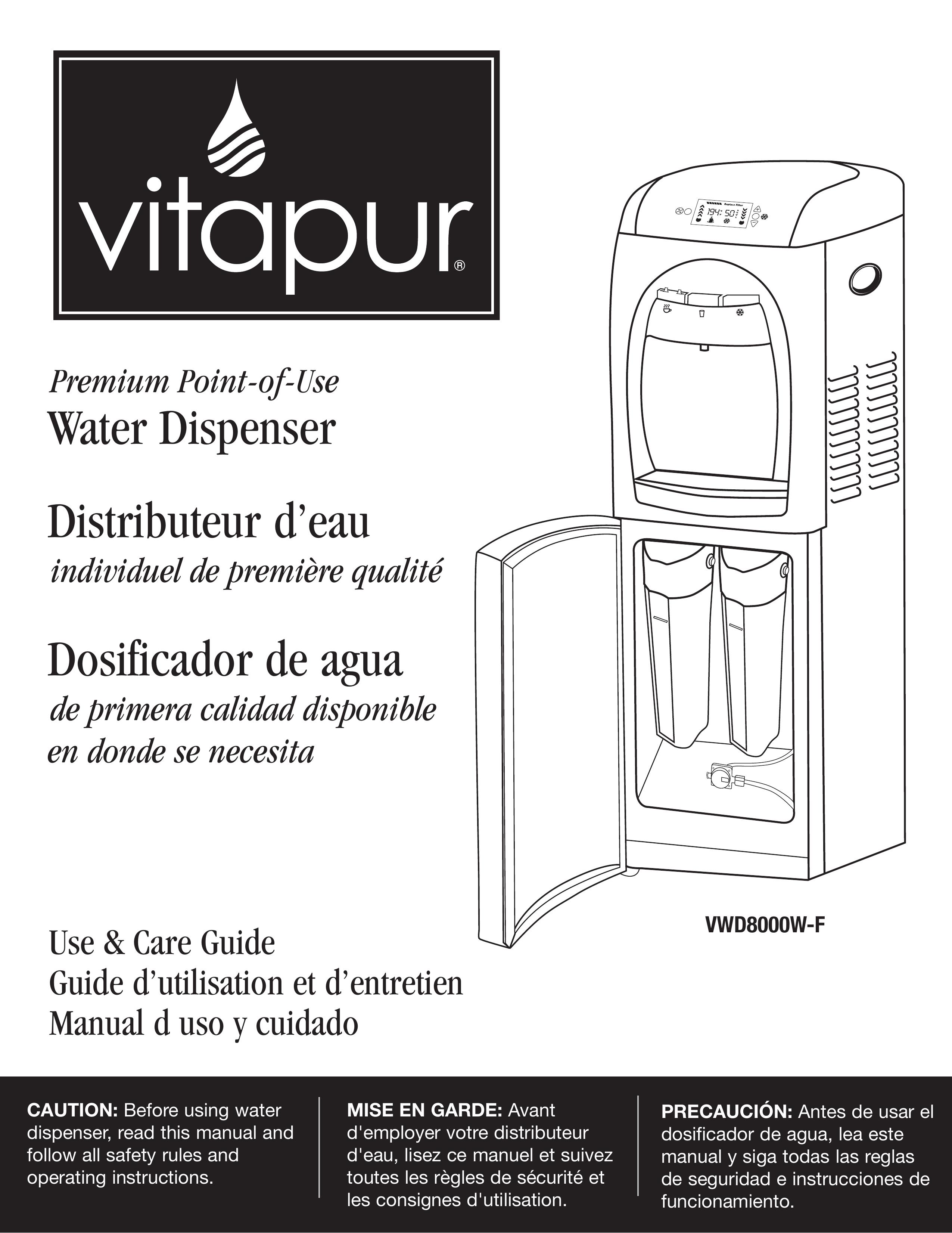 Greenway Home Products VWD8000W-F Water Dispenser User Manual