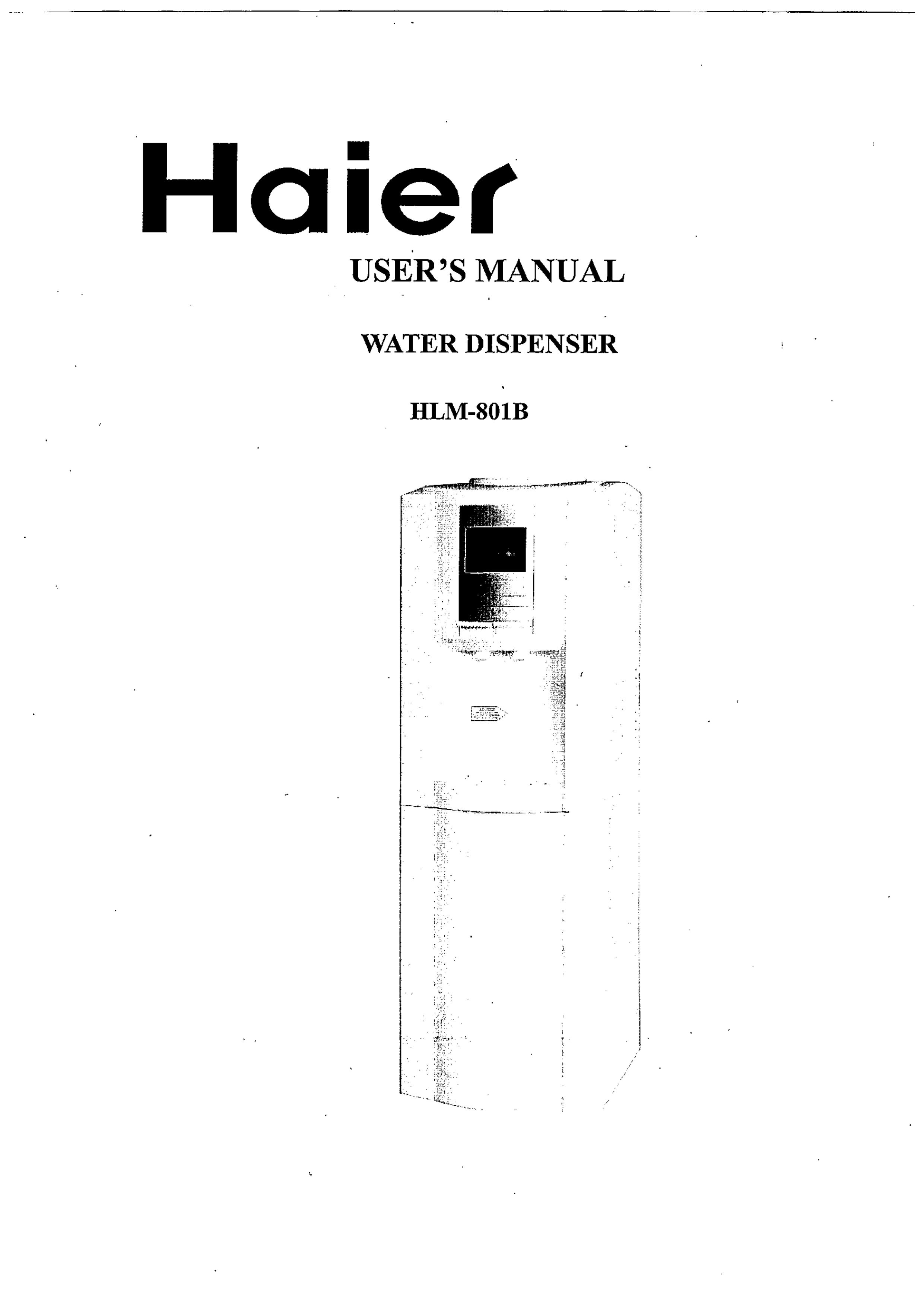 Haier HLM-801B Water Dispenser User Manual
