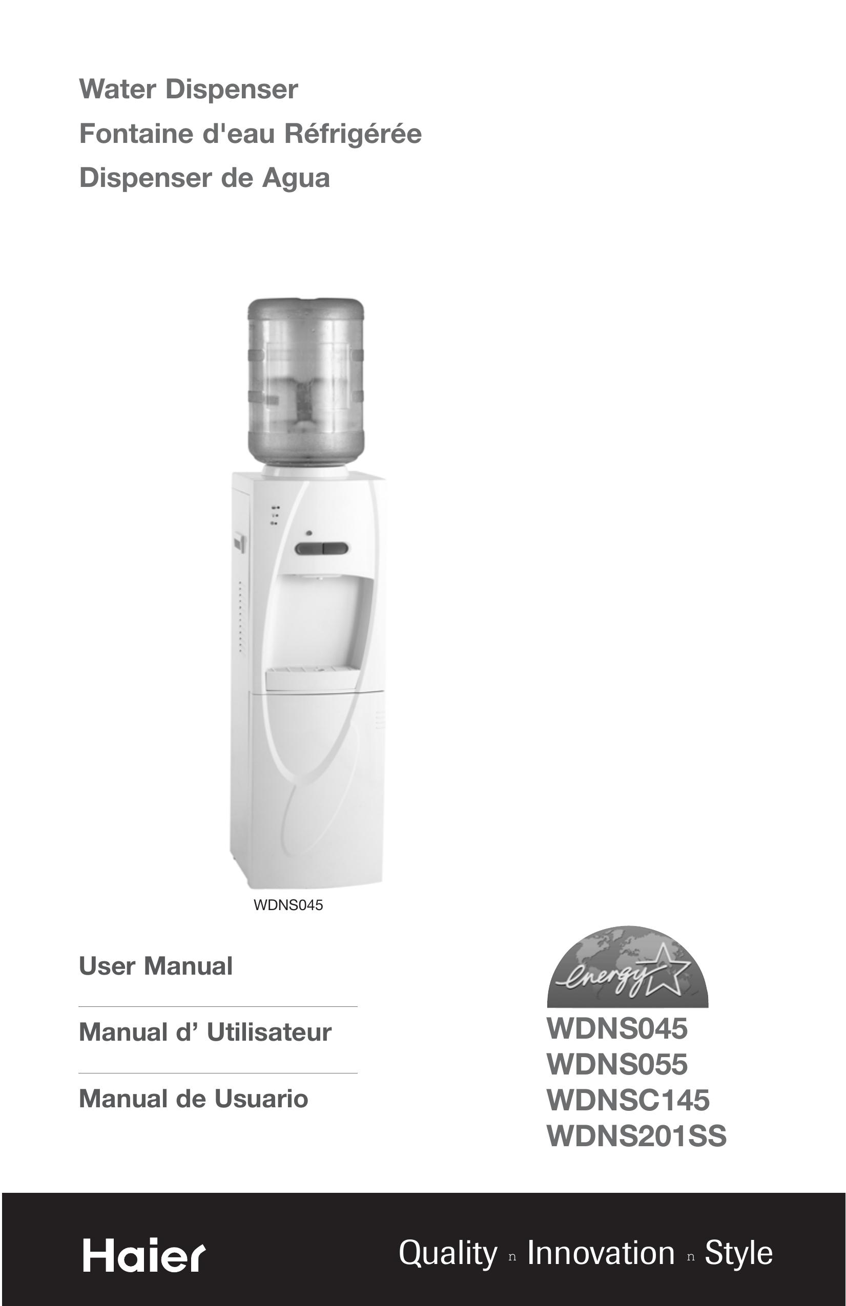 Haier WDNS045 Water Dispenser User Manual