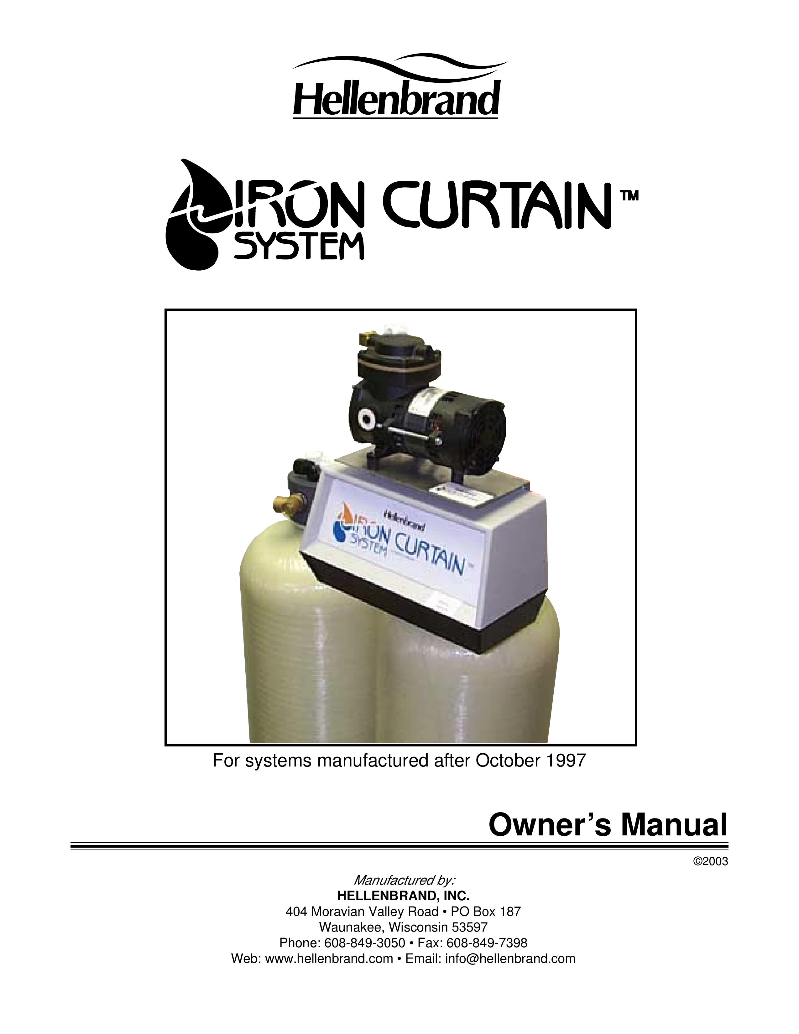 Hellenbrand Iron Curtain System Water Dispenser User Manual