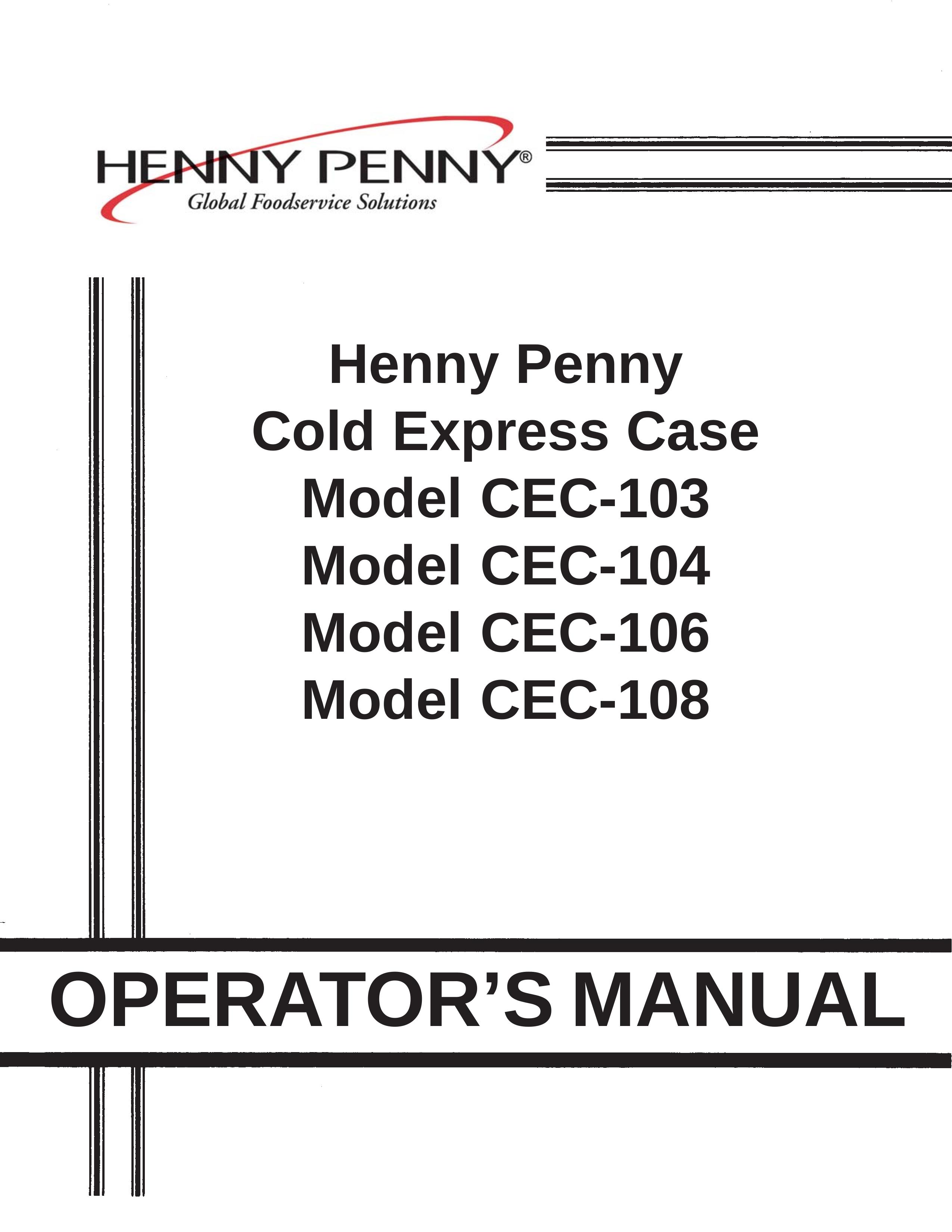Henny Penny CEC-103 Water Dispenser User Manual