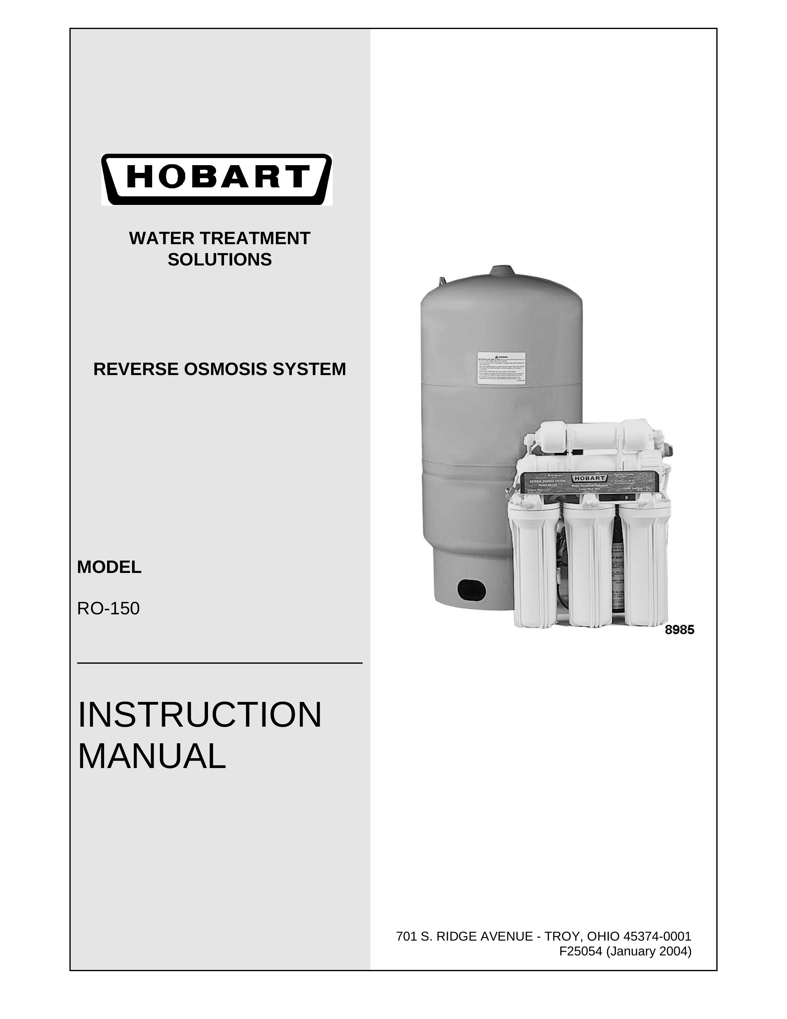 Hobart RO-150 Water Dispenser User Manual