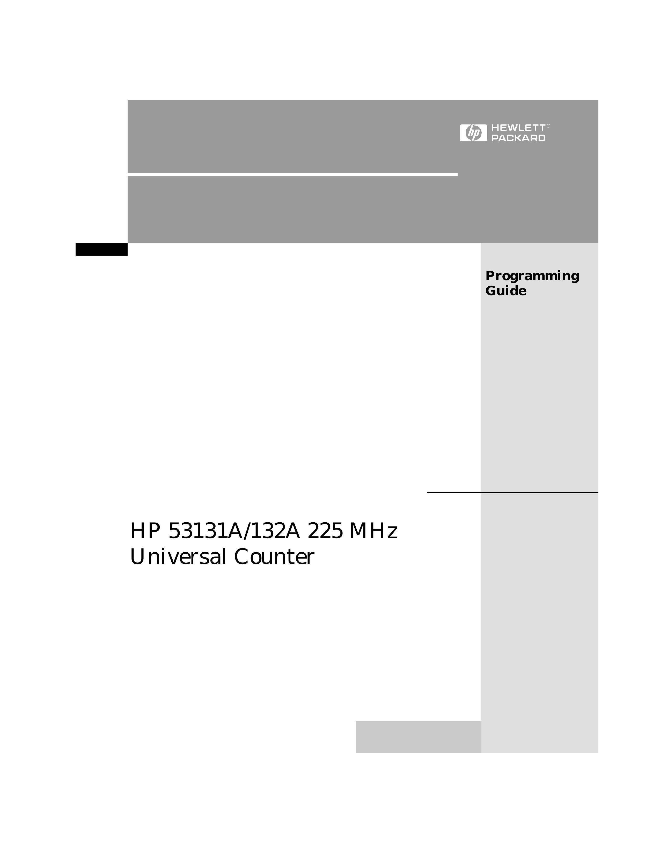HP (Hewlett-Packard) 132A Water Dispenser User Manual