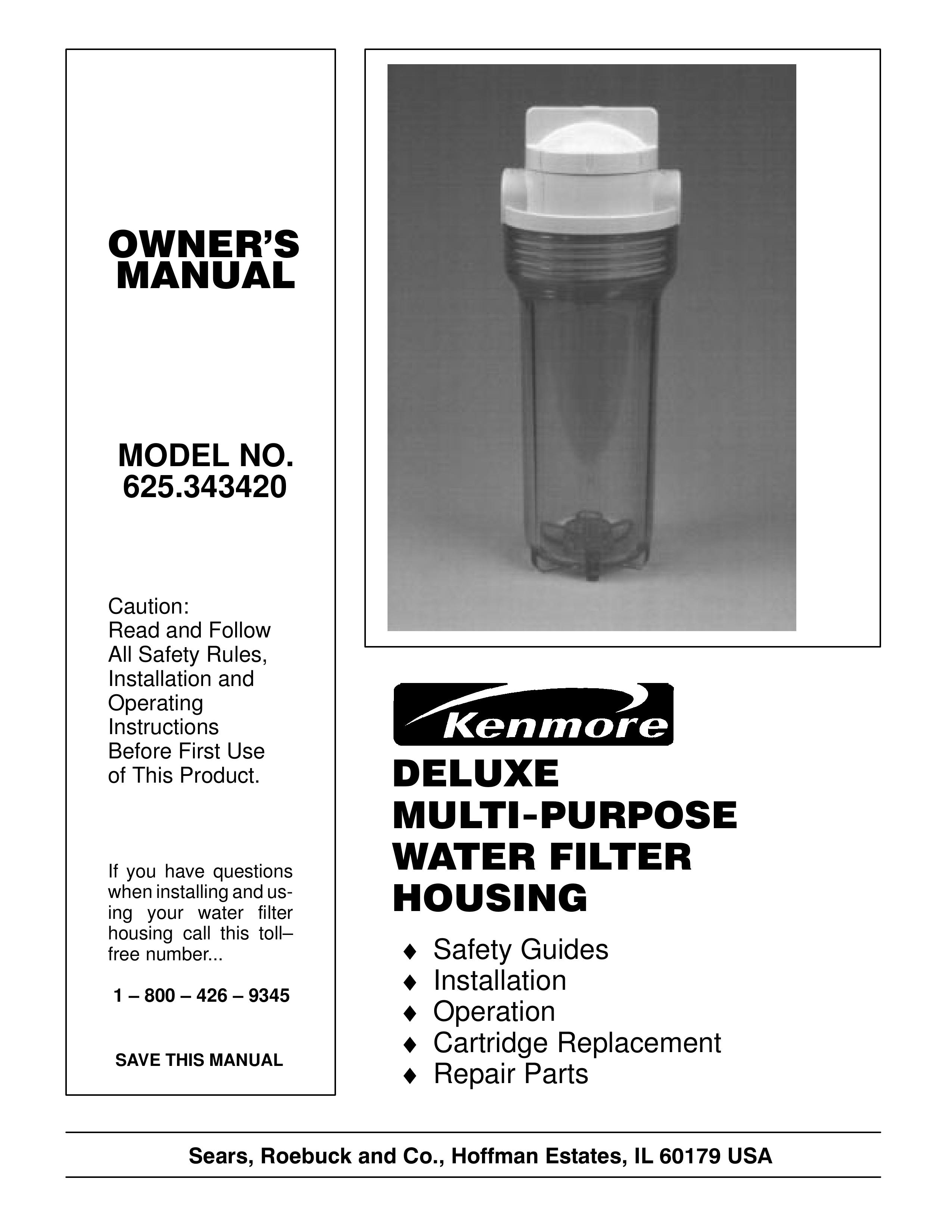 Kenmore 625.343420 Water Dispenser User Manual