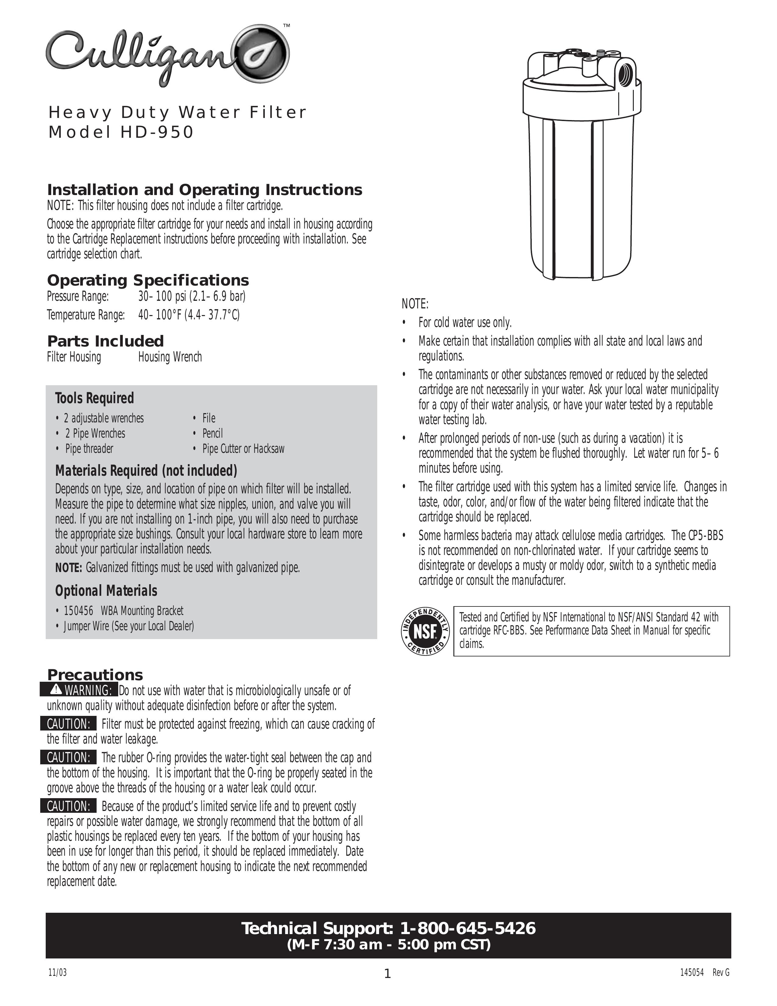 Kenmore HD-950 Water Dispenser User Manual