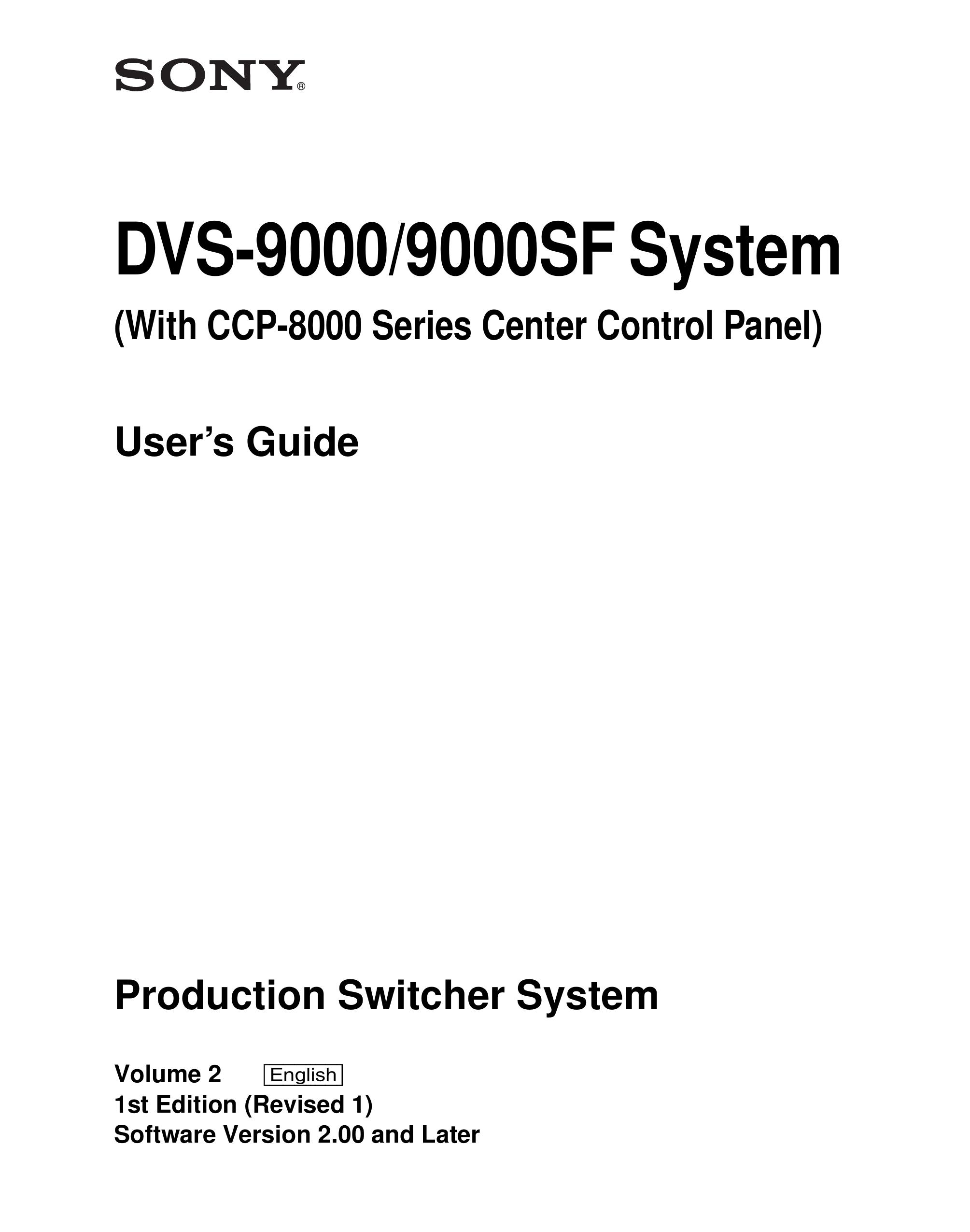Sony CCp-8000 Water Dispenser User Manual
