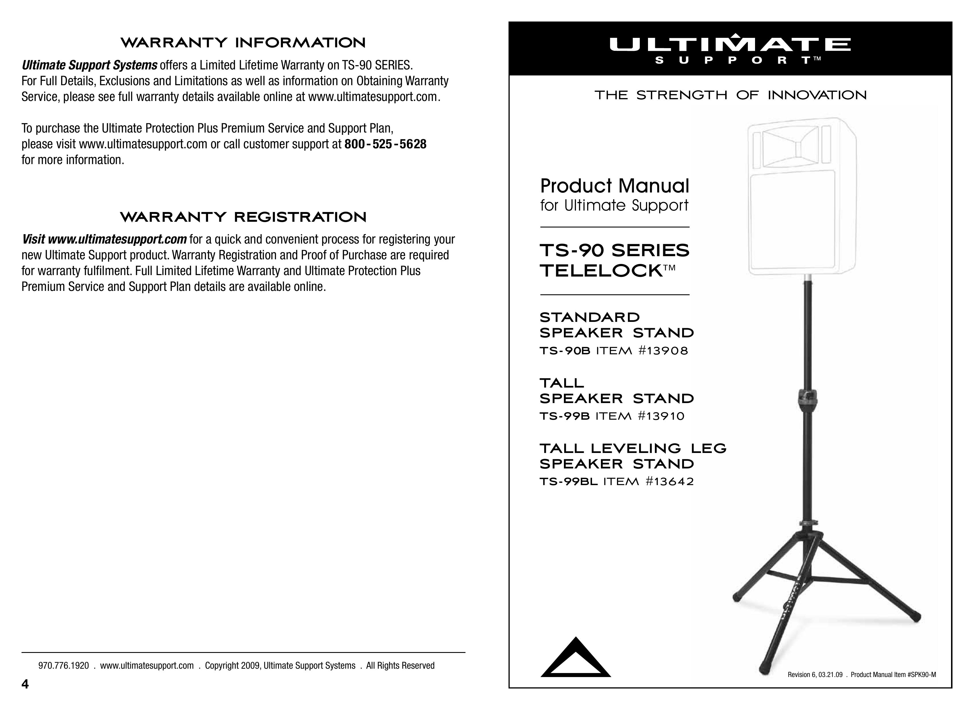 Ultimate Support Systems TS-90 Water Dispenser User Manual