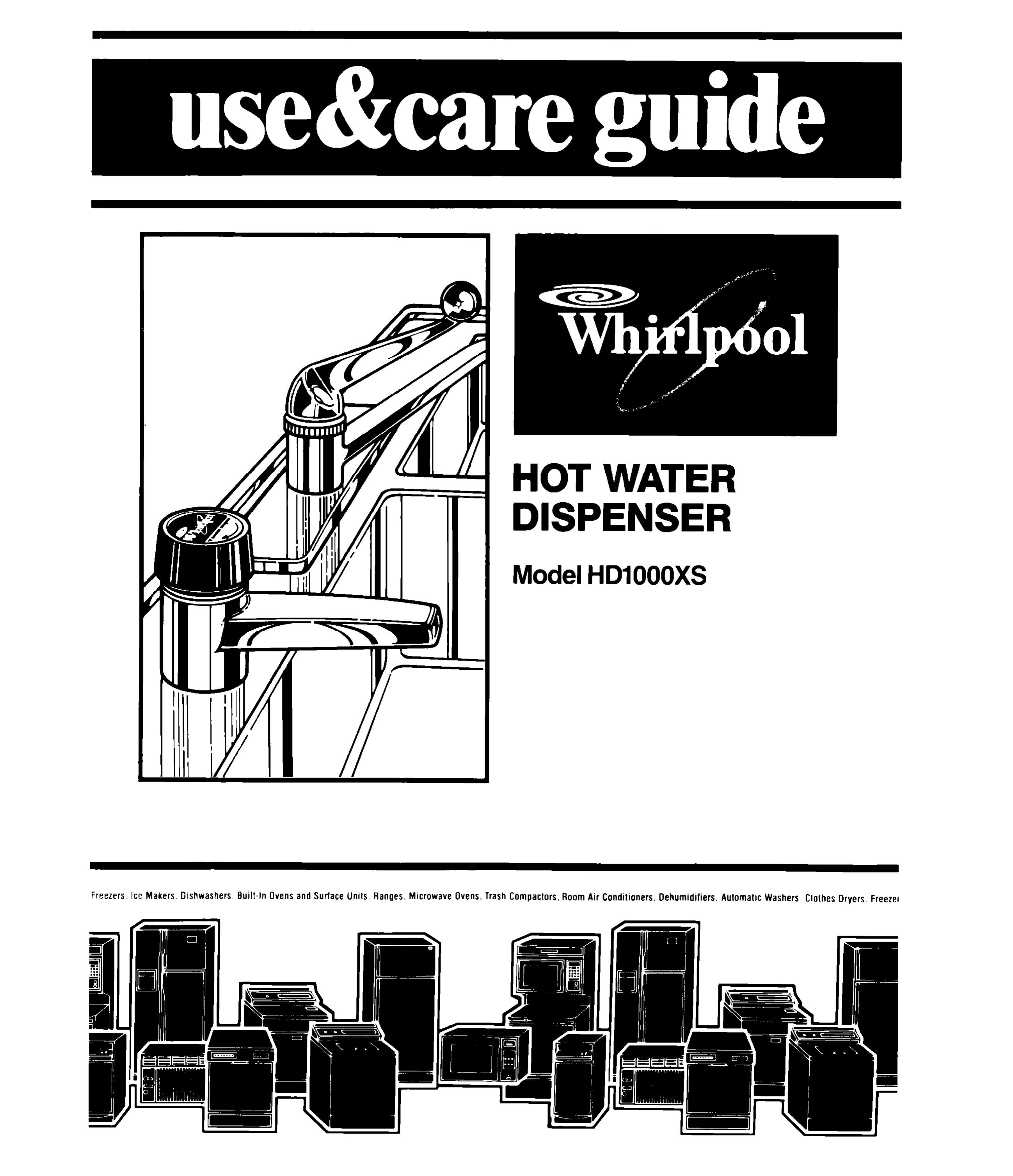 Whirlpool HDIOOOXS Water Dispenser User Manual