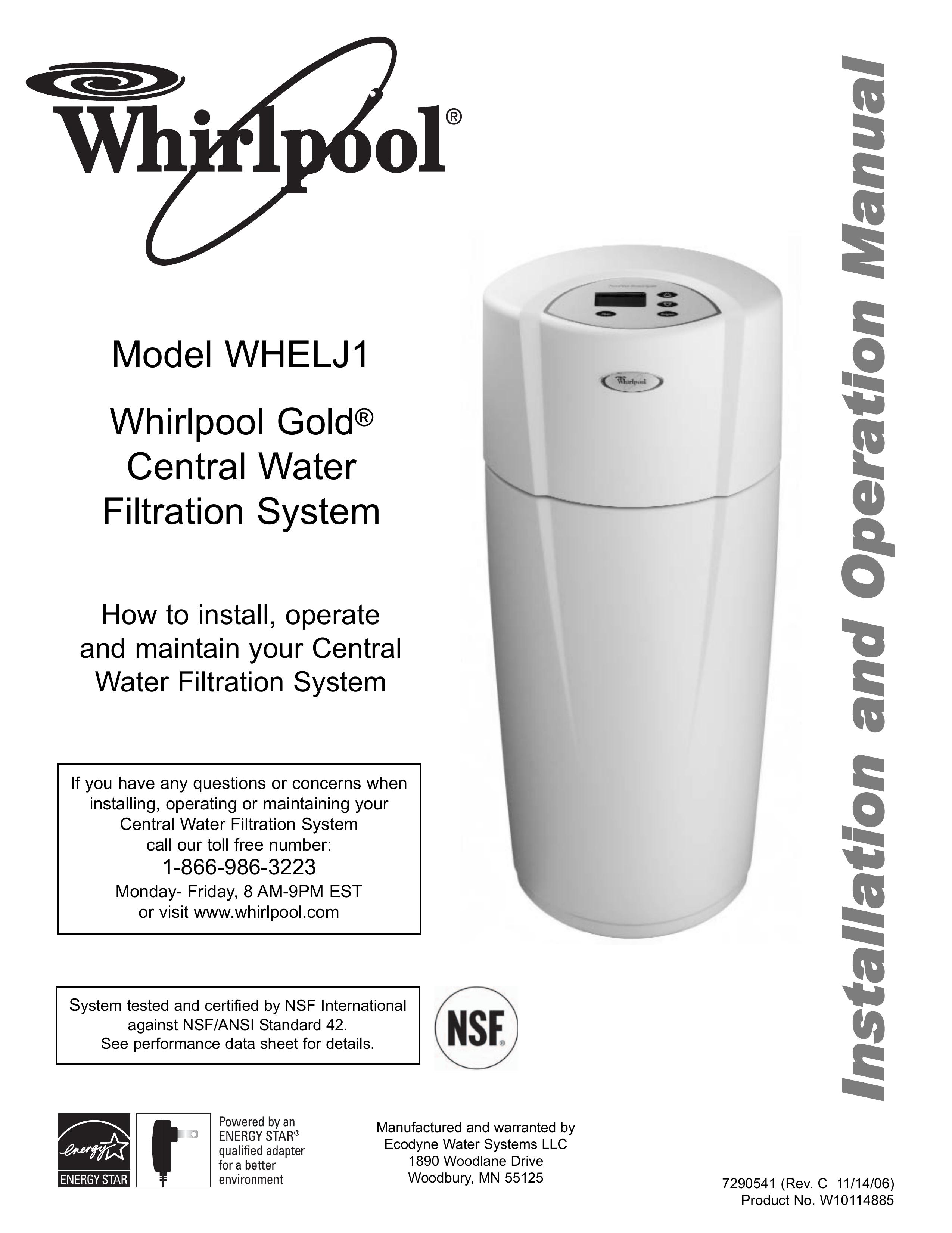 Whirlpool WHELJ1 Water Dispenser User Manual