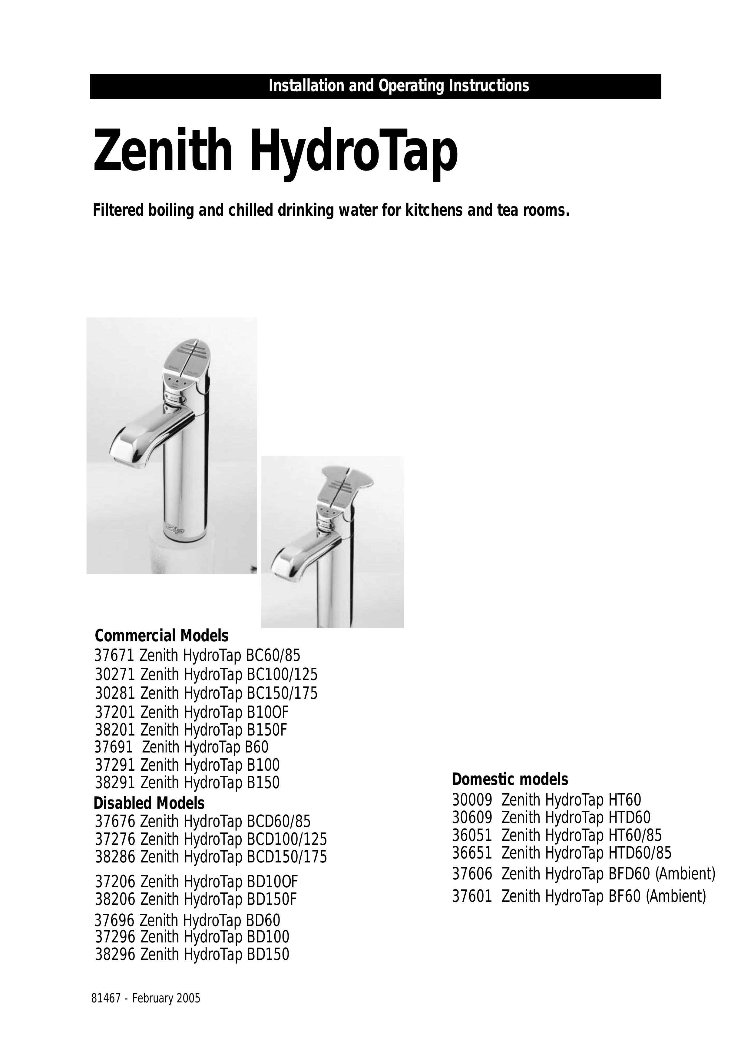 Zenith 30271 Water Dispenser User Manual