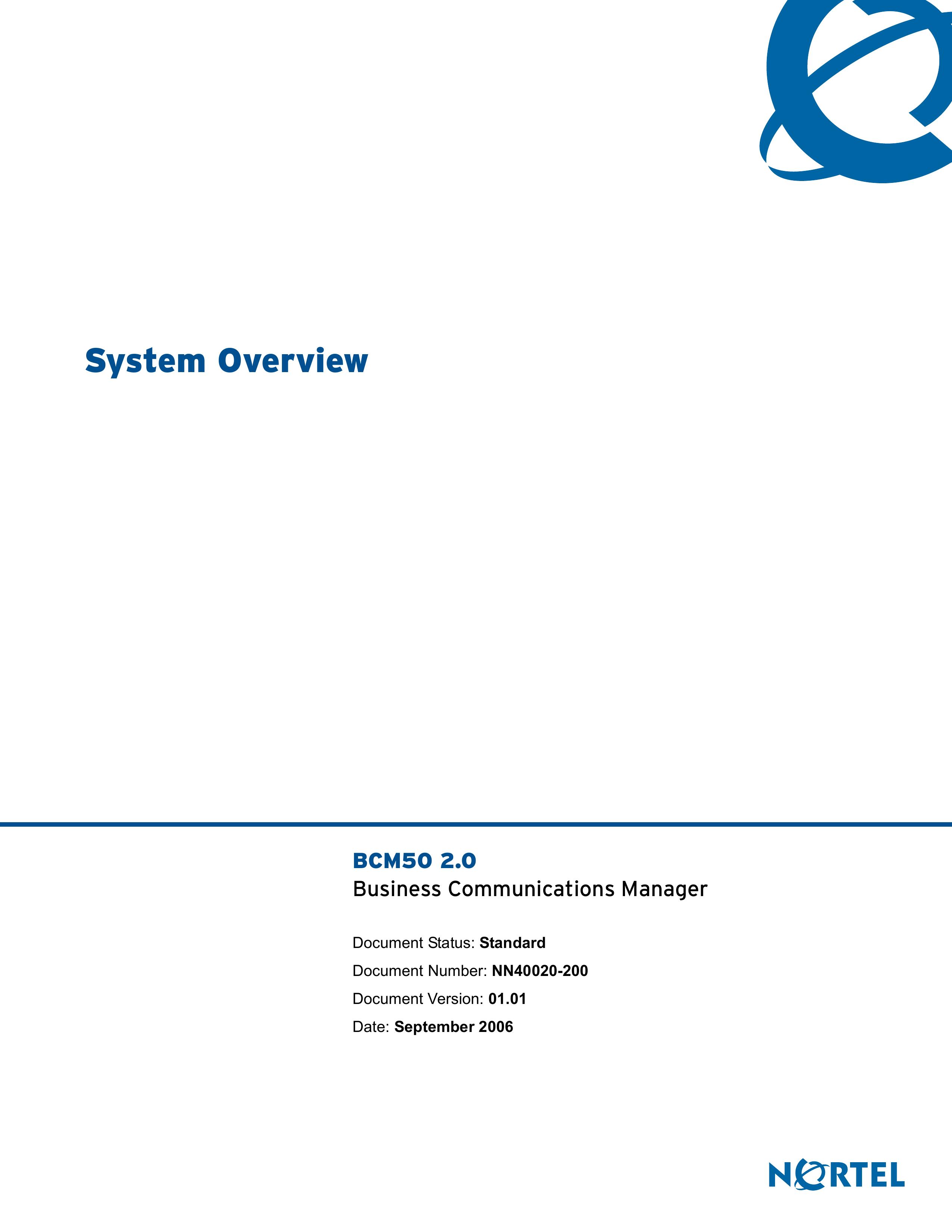 Nortel Networks BCM50 2.0 Wok User Manual