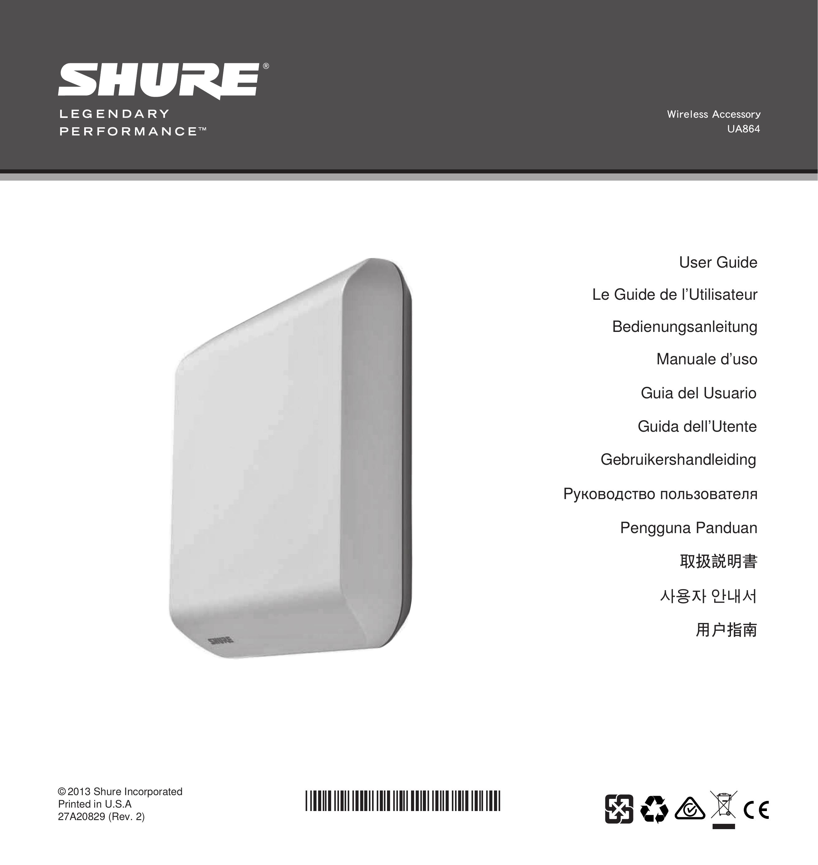 Shure UA864 Wok User Manual