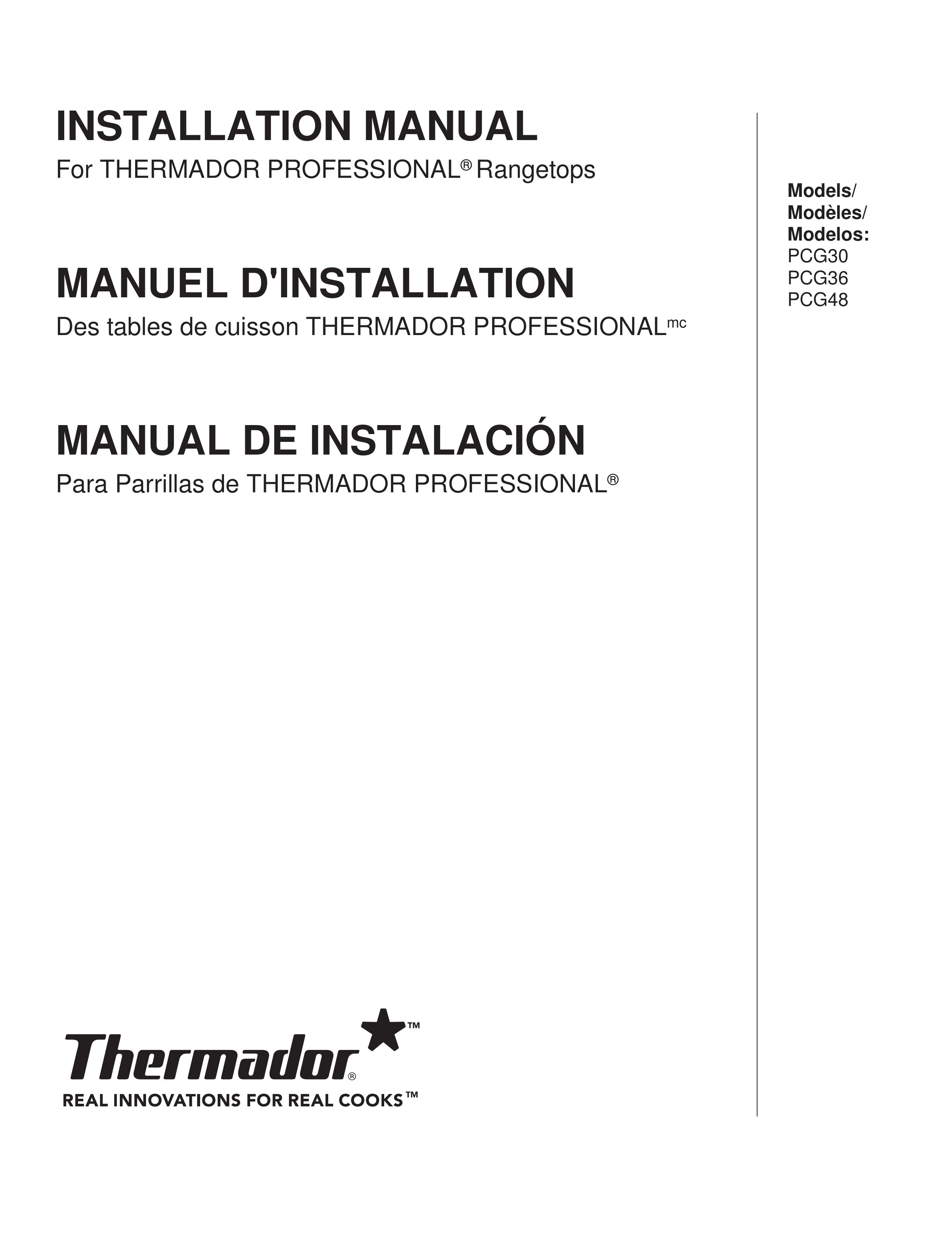 Thermador PCG36 Wok User Manual