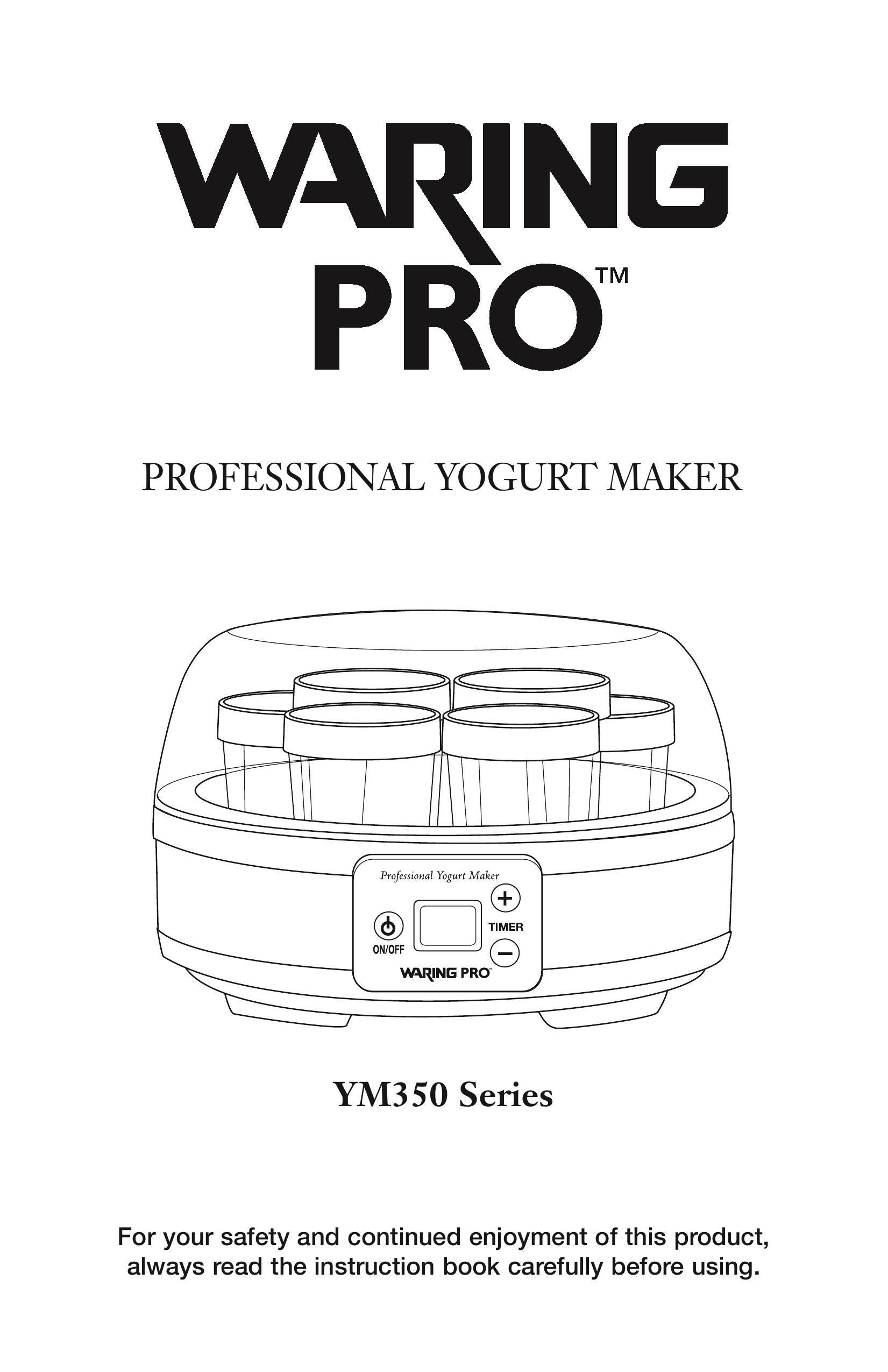 Waring YM350 Yogurt Maker User Manual