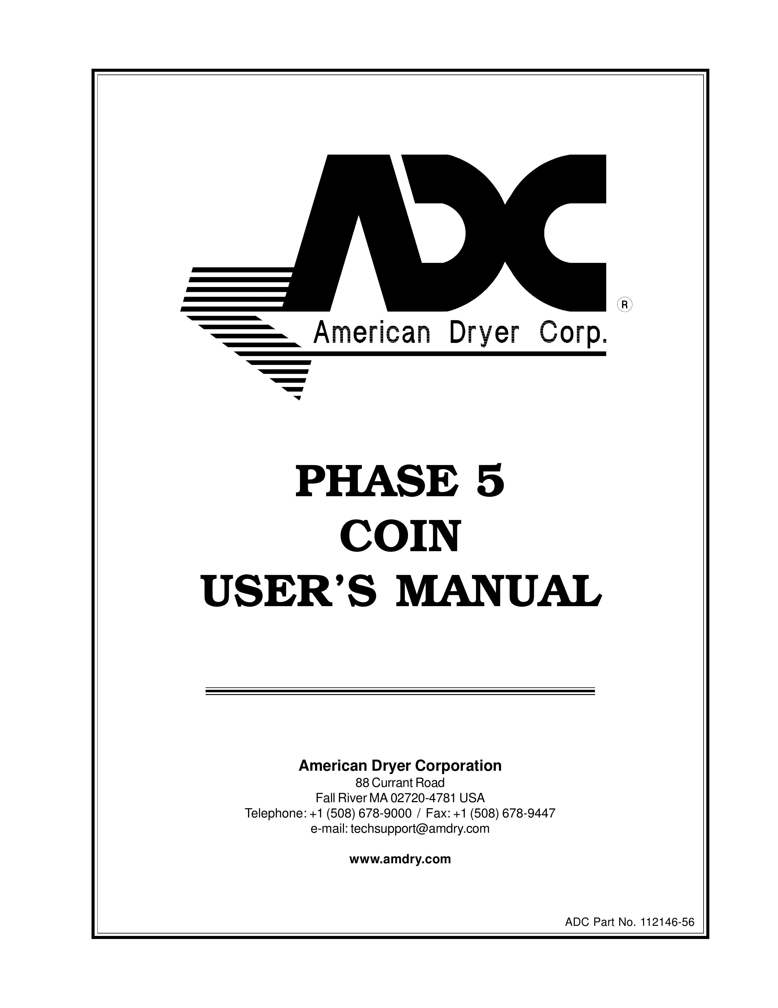 ADC WDA-540 Clothes Dryer User Manual