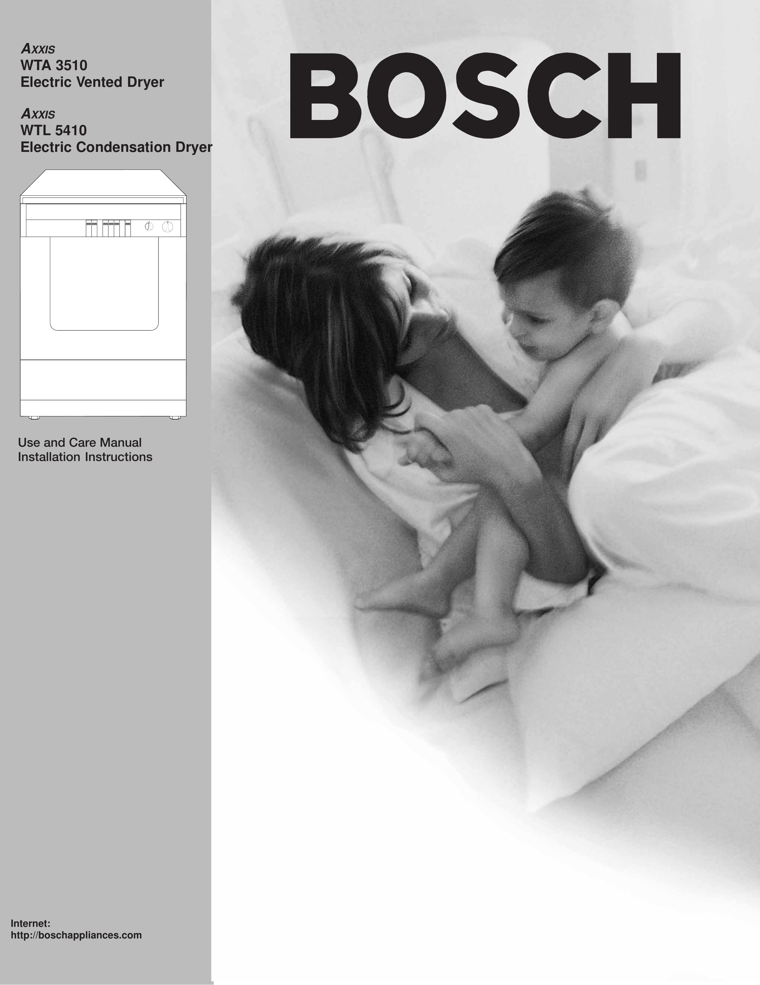 Bosch Appliances WTA 3510, WTL 5410 Clothes Dryer User Manual