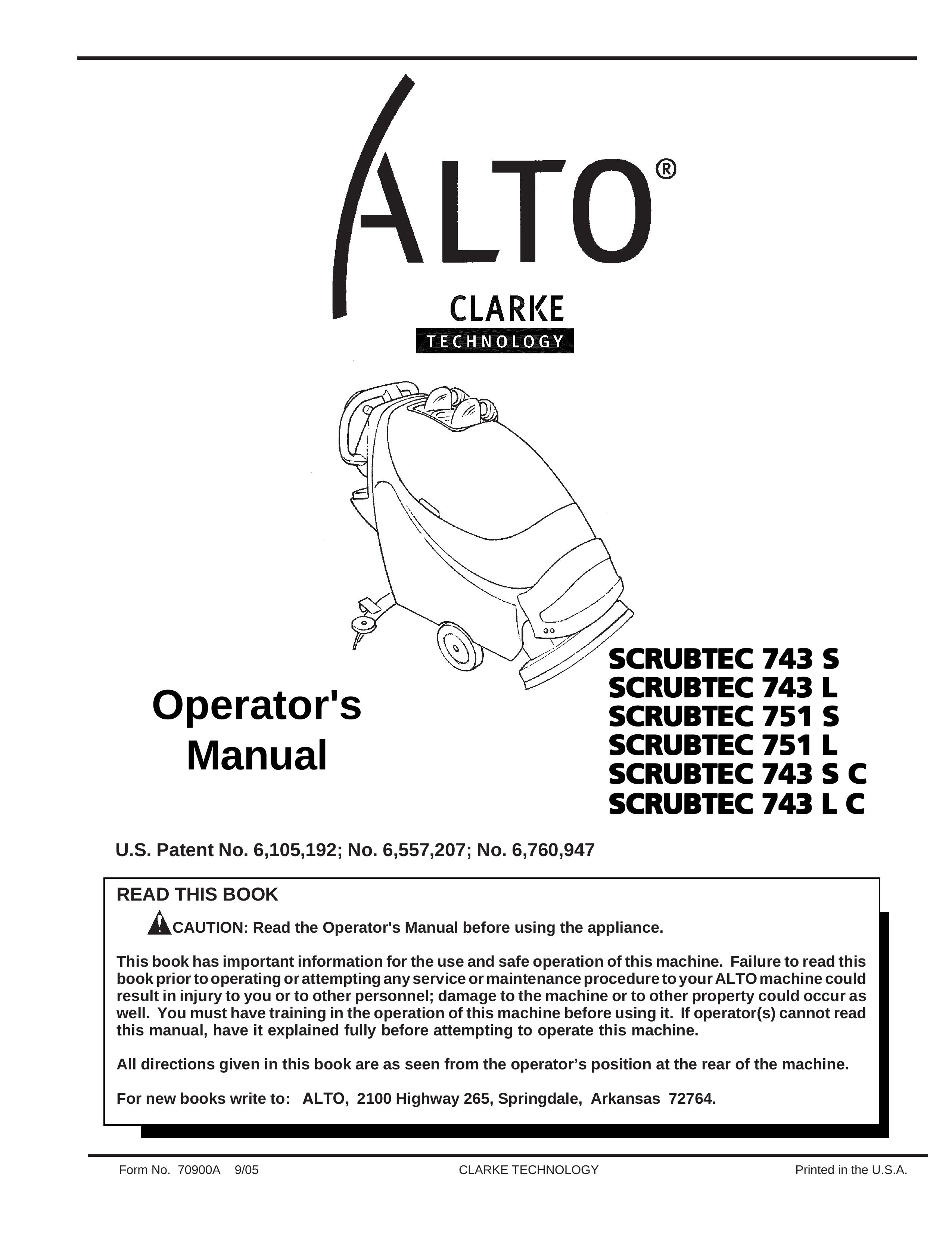 Clarke SCRUBTEC 743 L Clothes Dryer User Manual