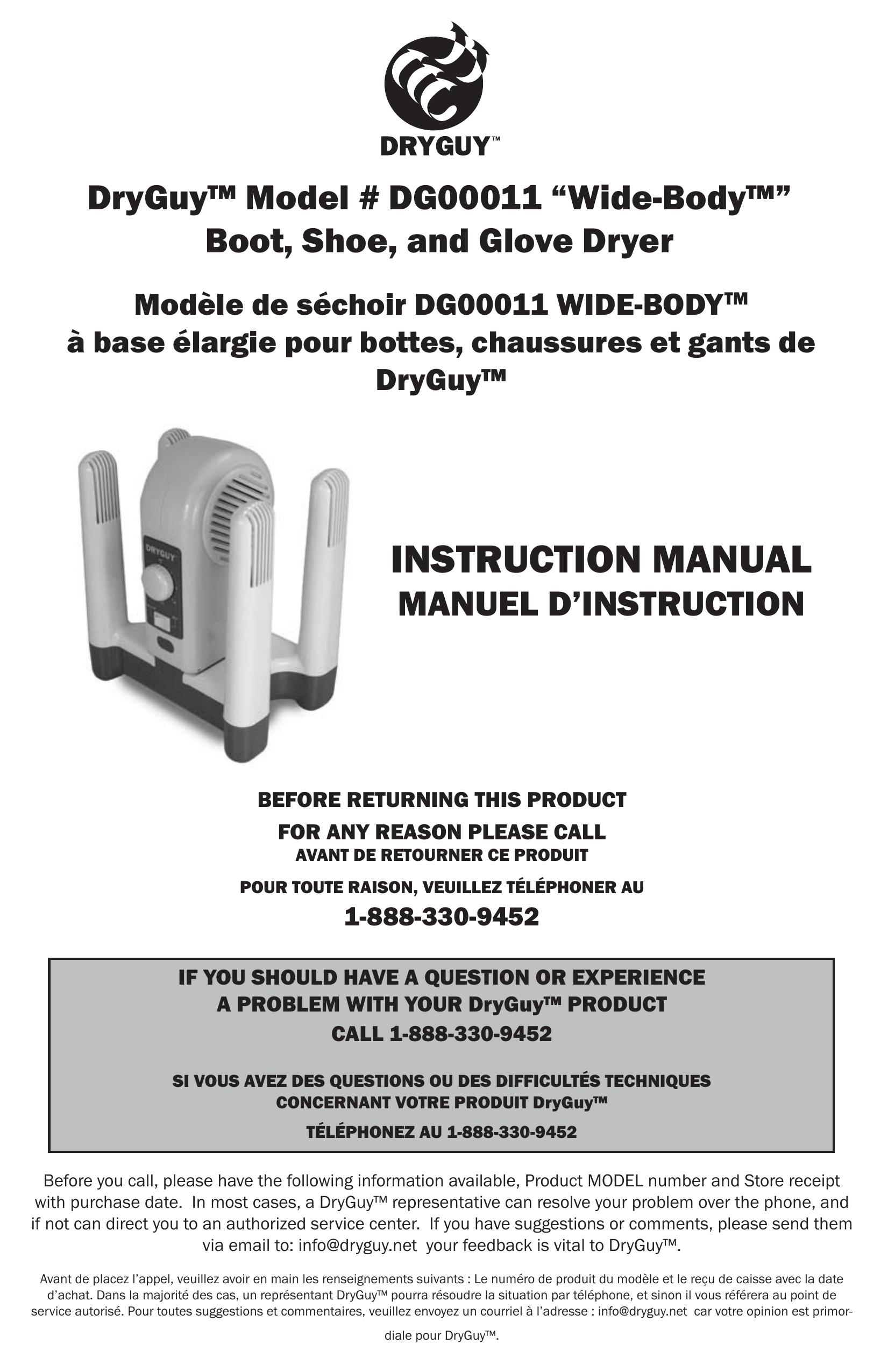 DryGuy DG00011 Clothes Dryer User Manual