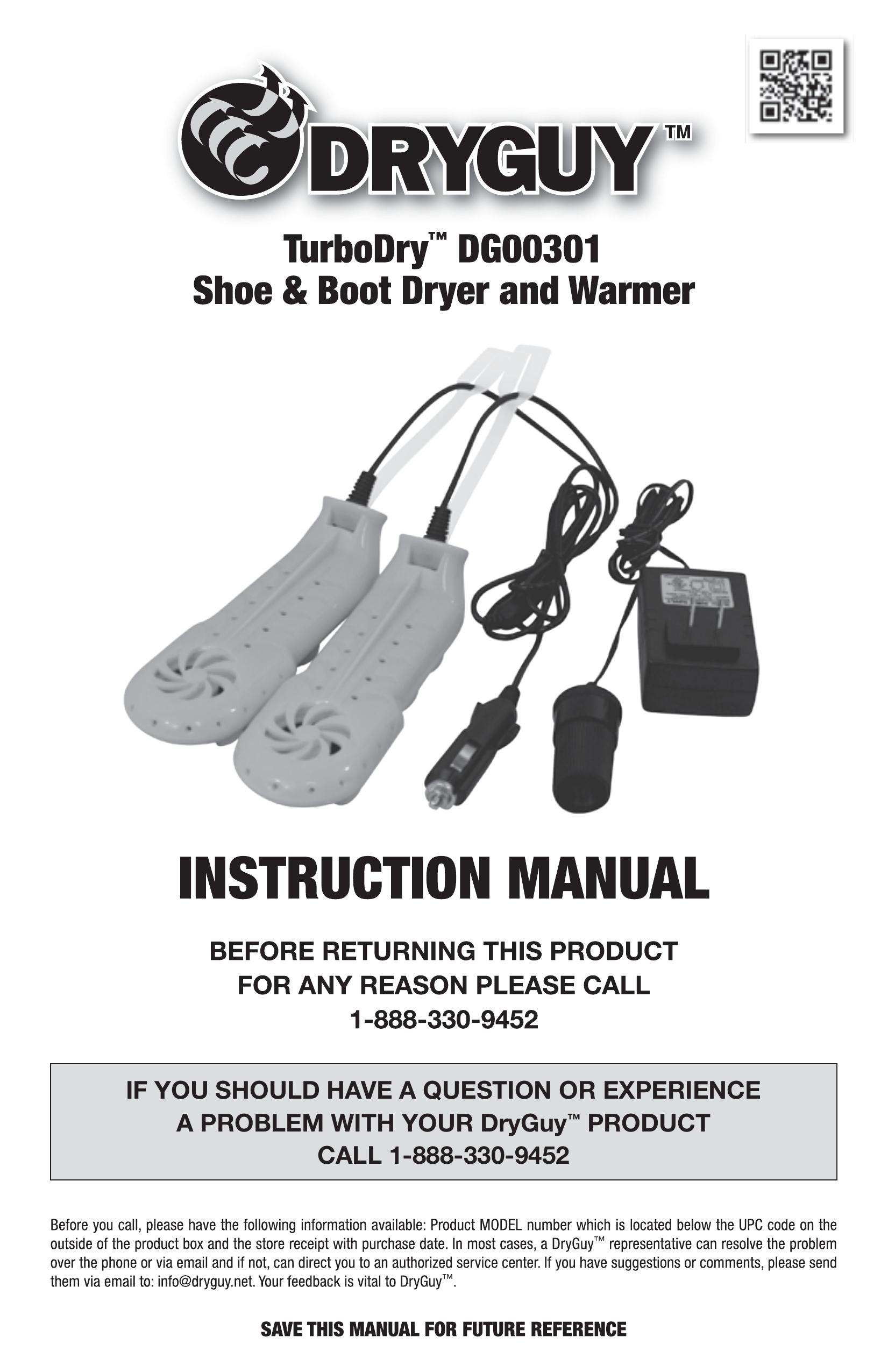 DryGuy DG00301 Clothes Dryer User Manual