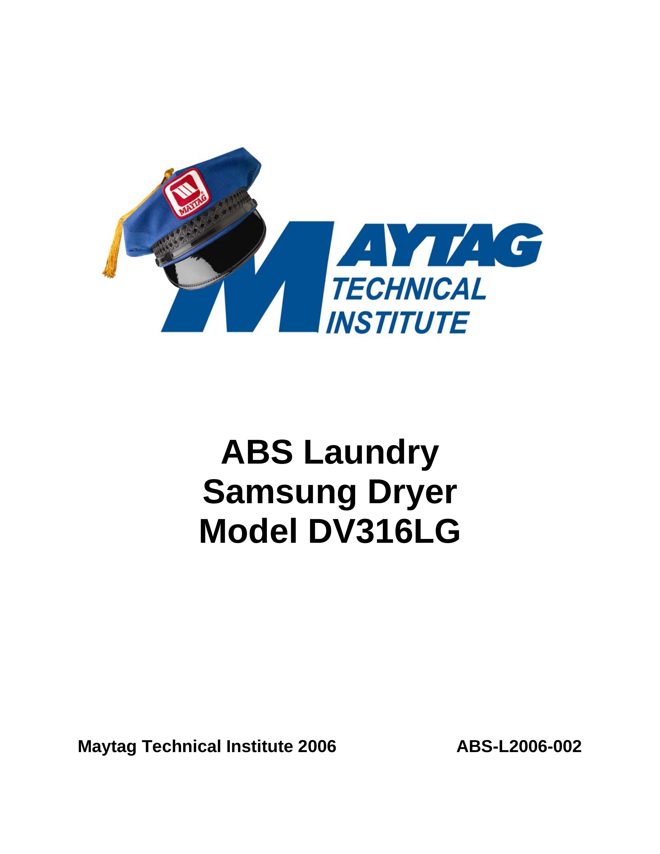 Maytag DV316LG Clothes Dryer User Manual