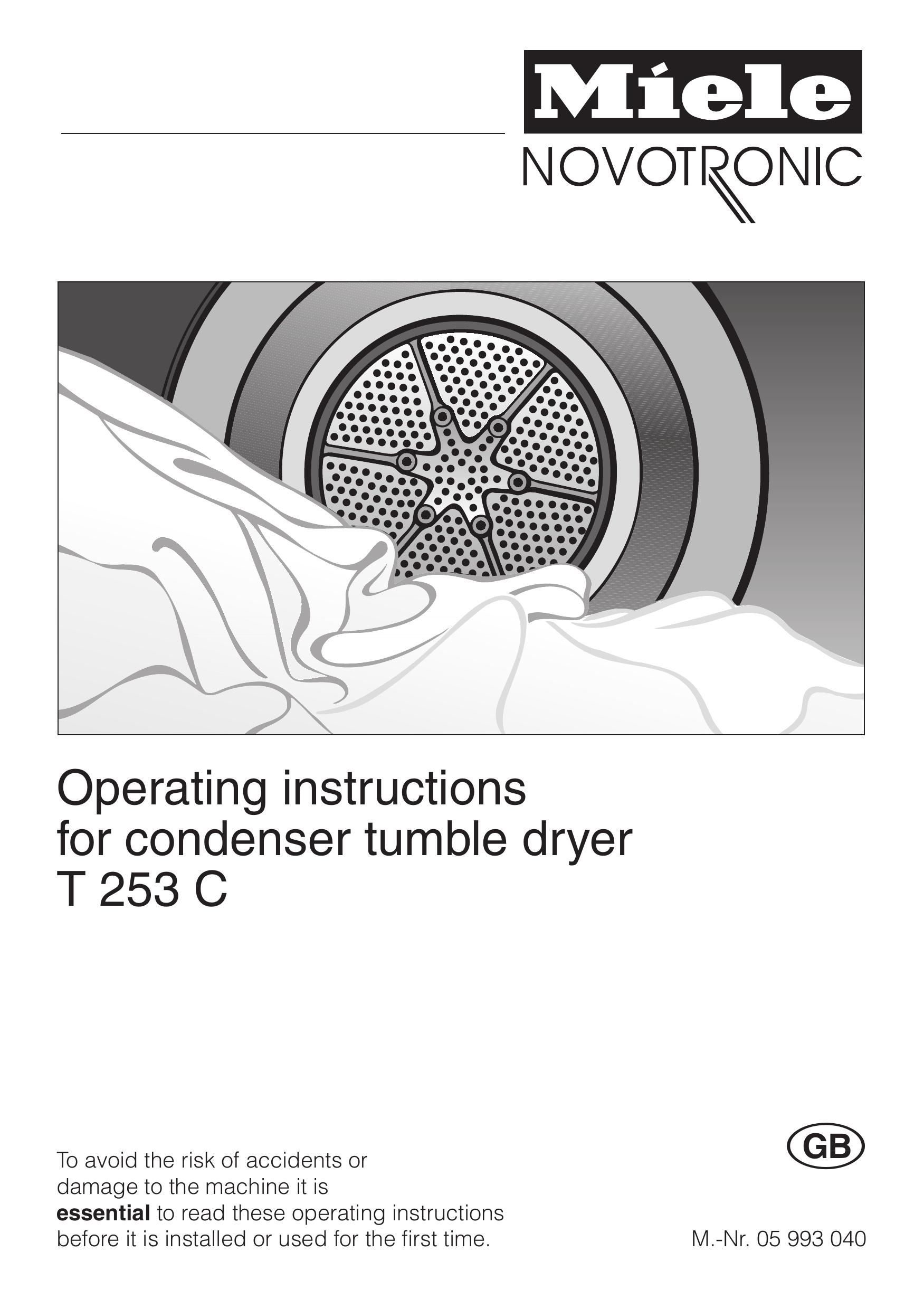 Miele t 253 c Clothes Dryer User Manual