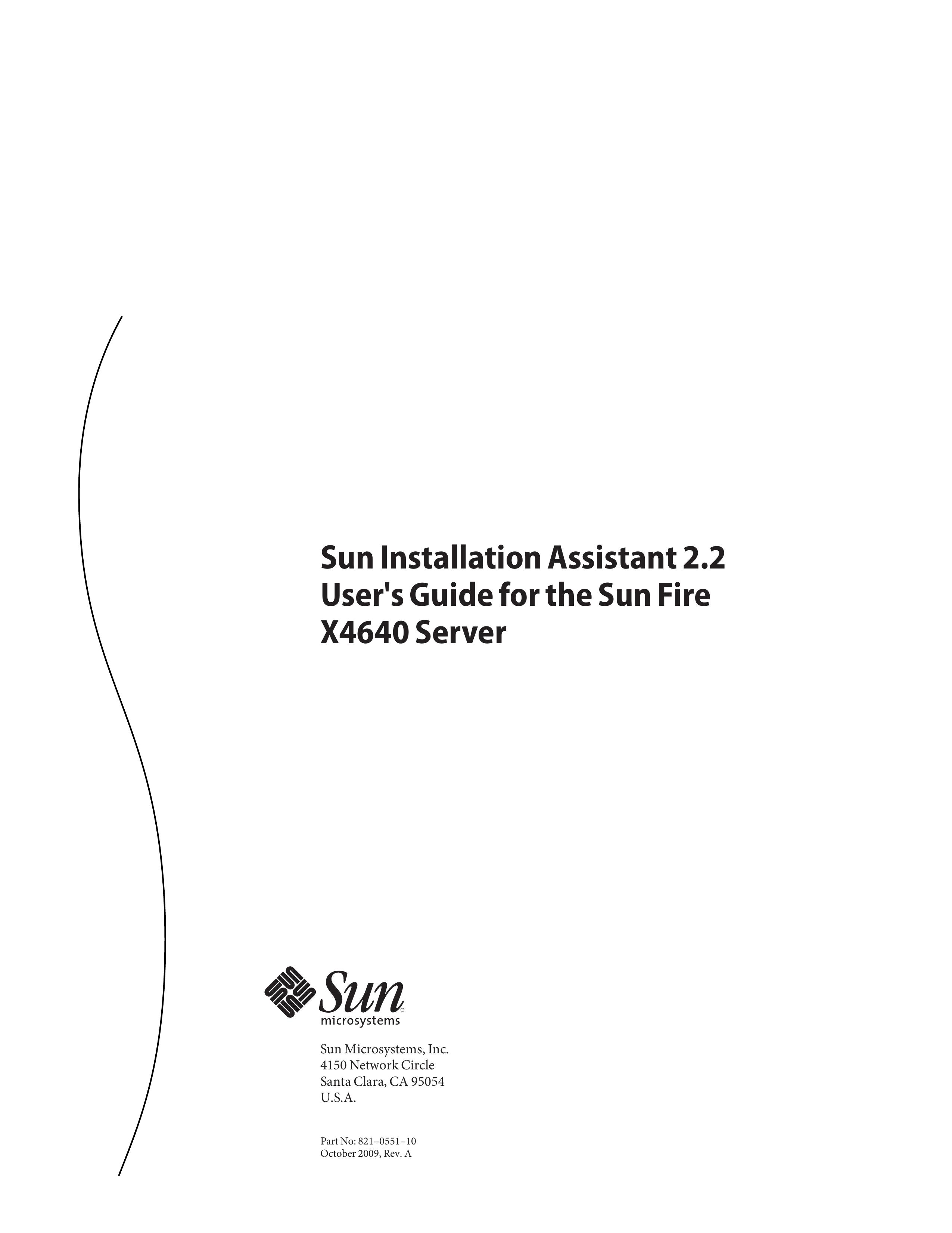 Sun Microsystems X4640 Clothes Dryer User Manual