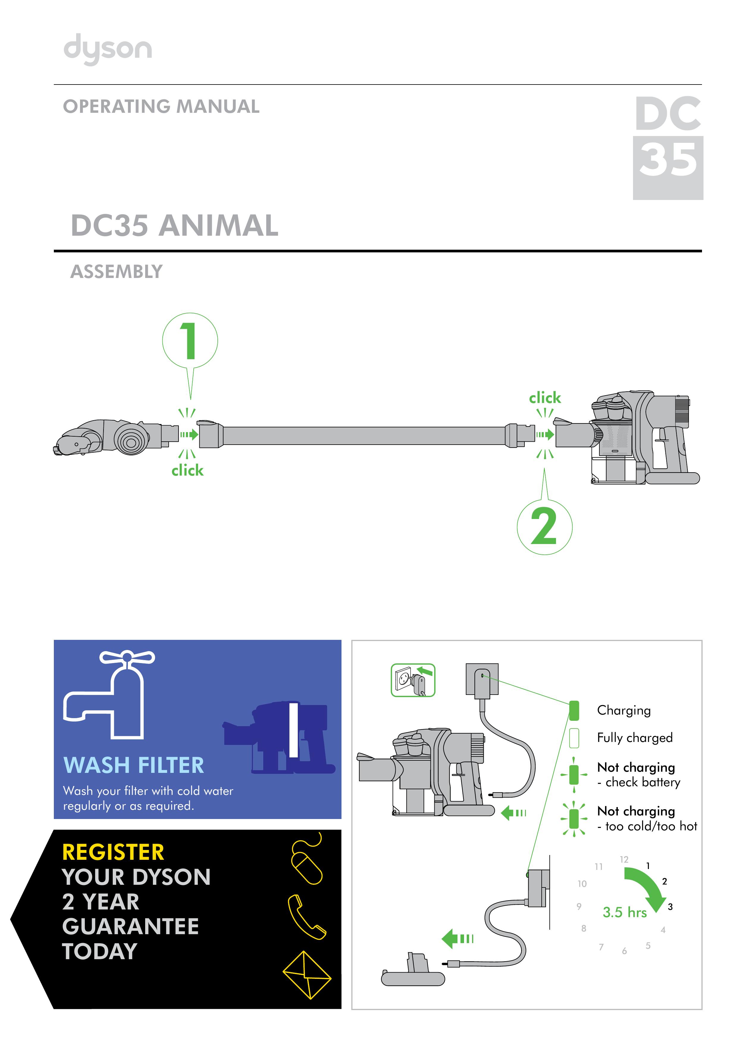 Dyson DC35 Dryer Accessories User Manual
