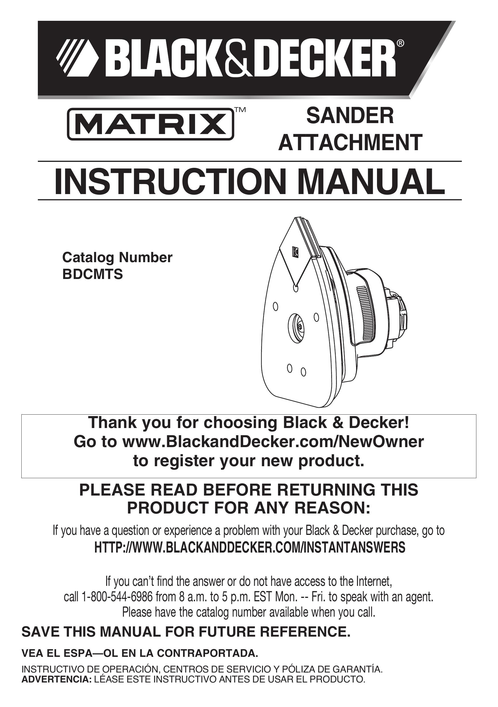 Black & Decker BDCMTS Iron User Manual