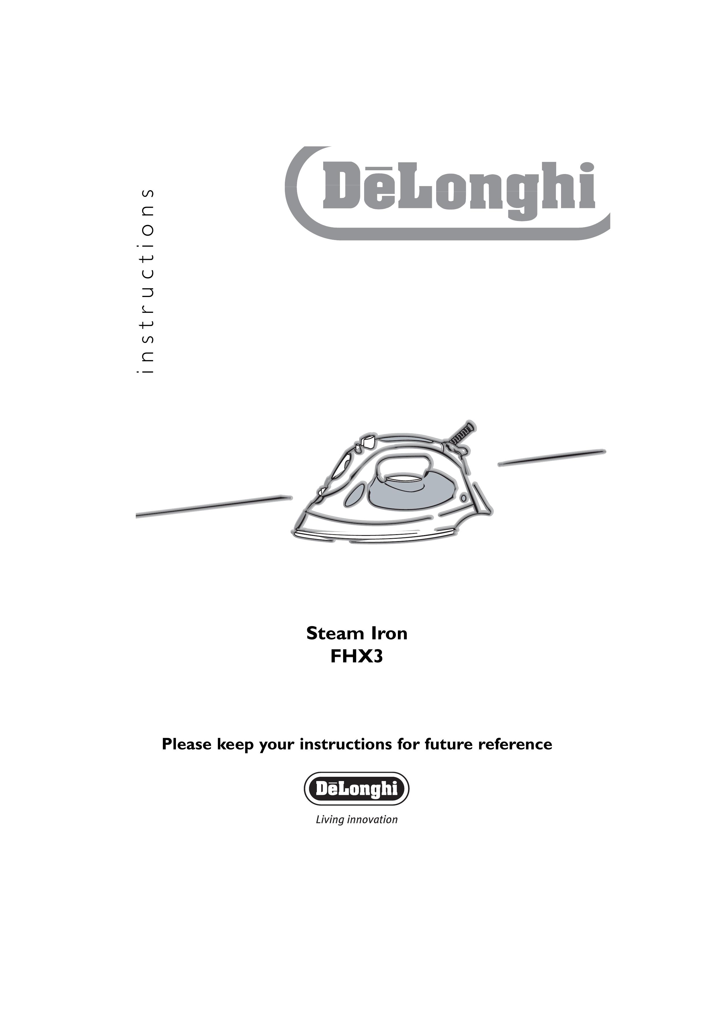 DeLonghi FHX3 Iron User Manual