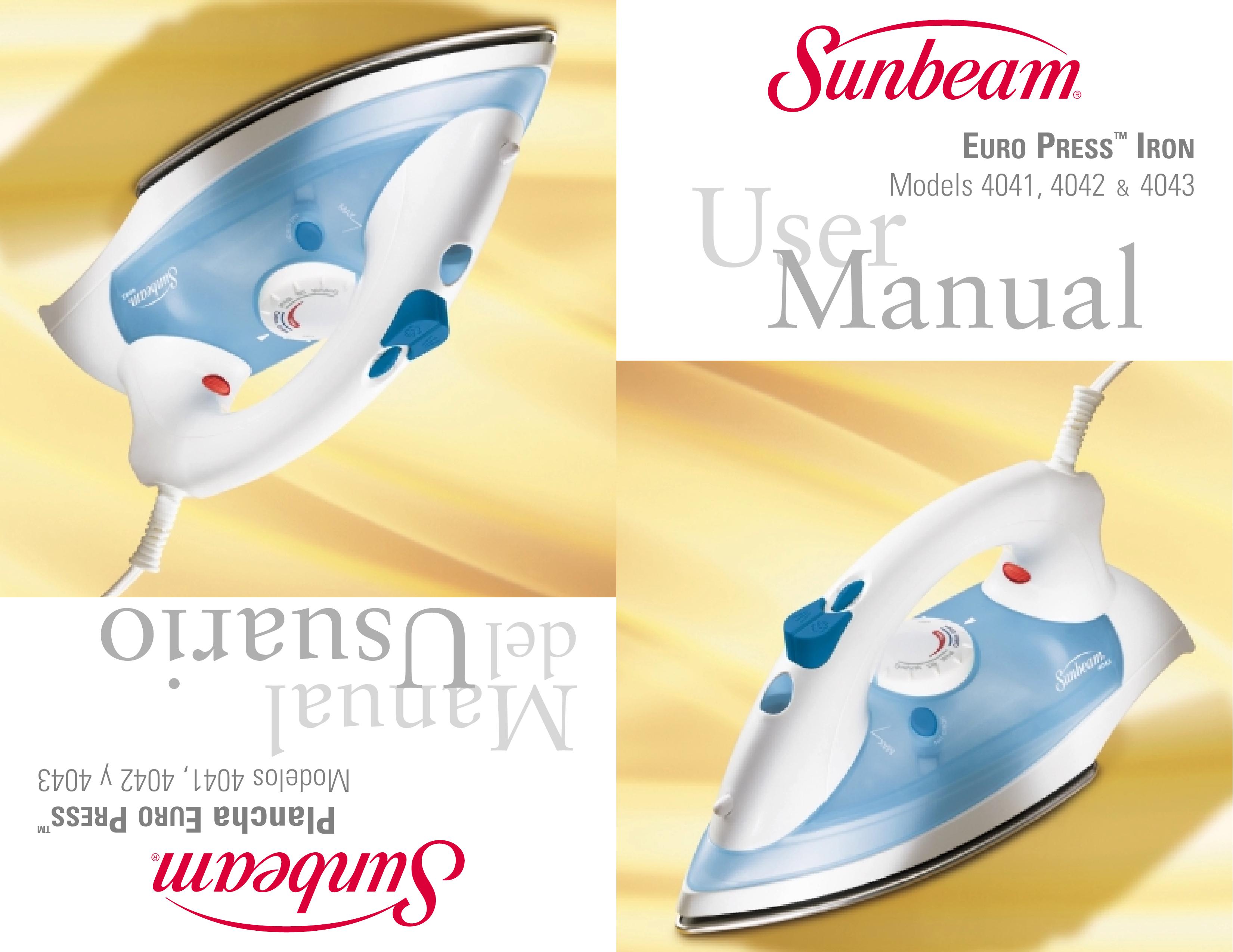 Sunbeam 4043 Iron User Manual