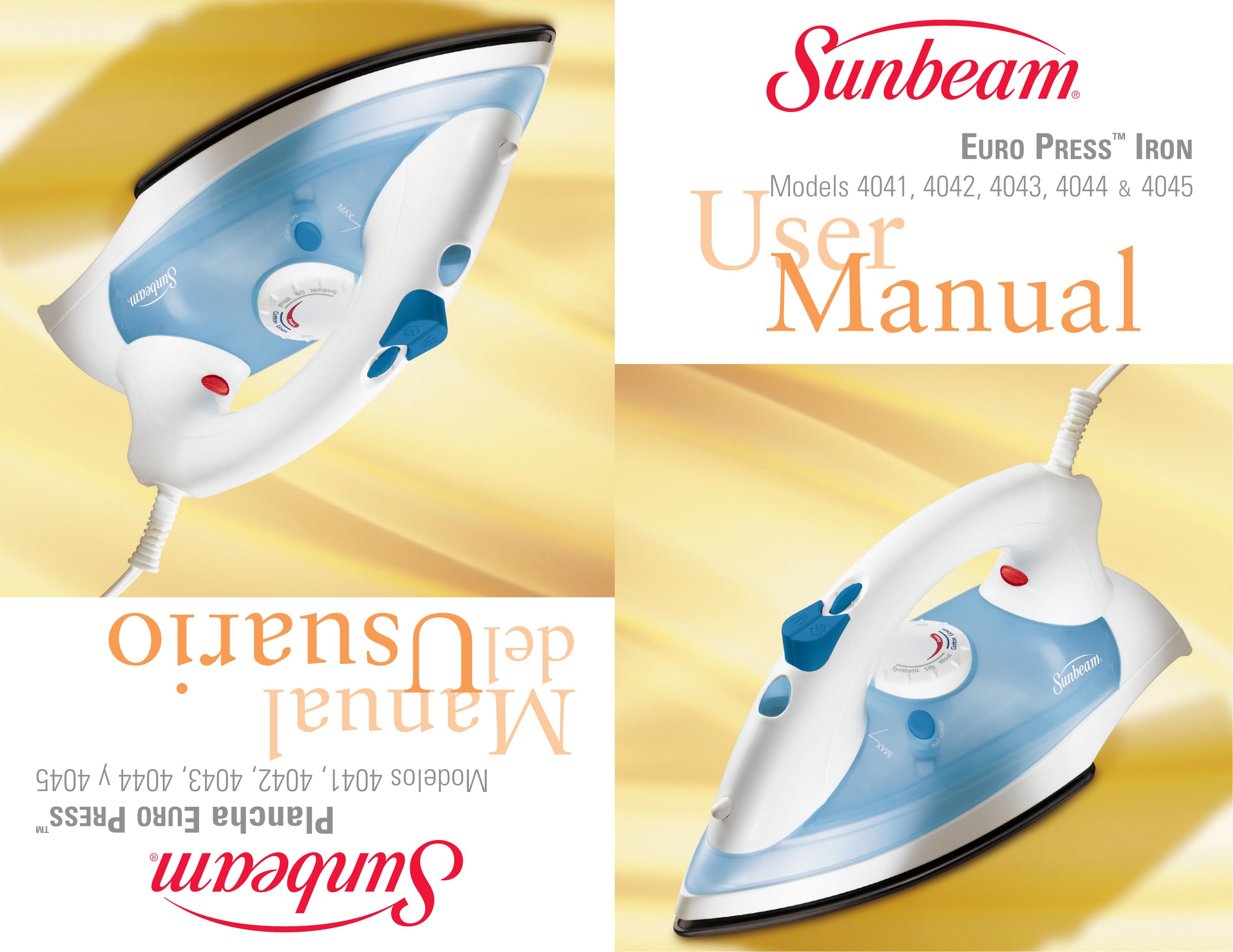 Sunbeam 4044 Iron User Manual
