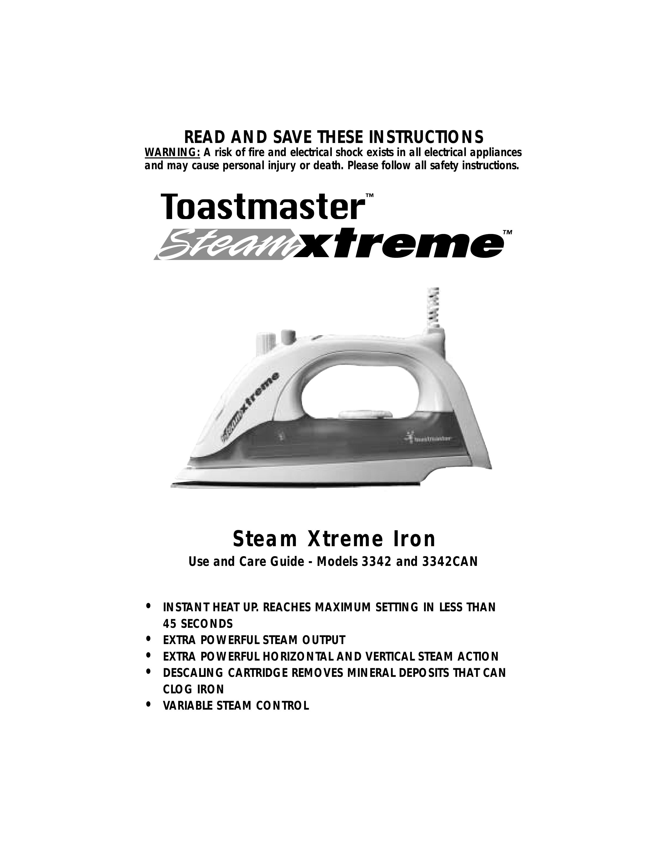 Toastmaster 3342CAN Iron User Manual