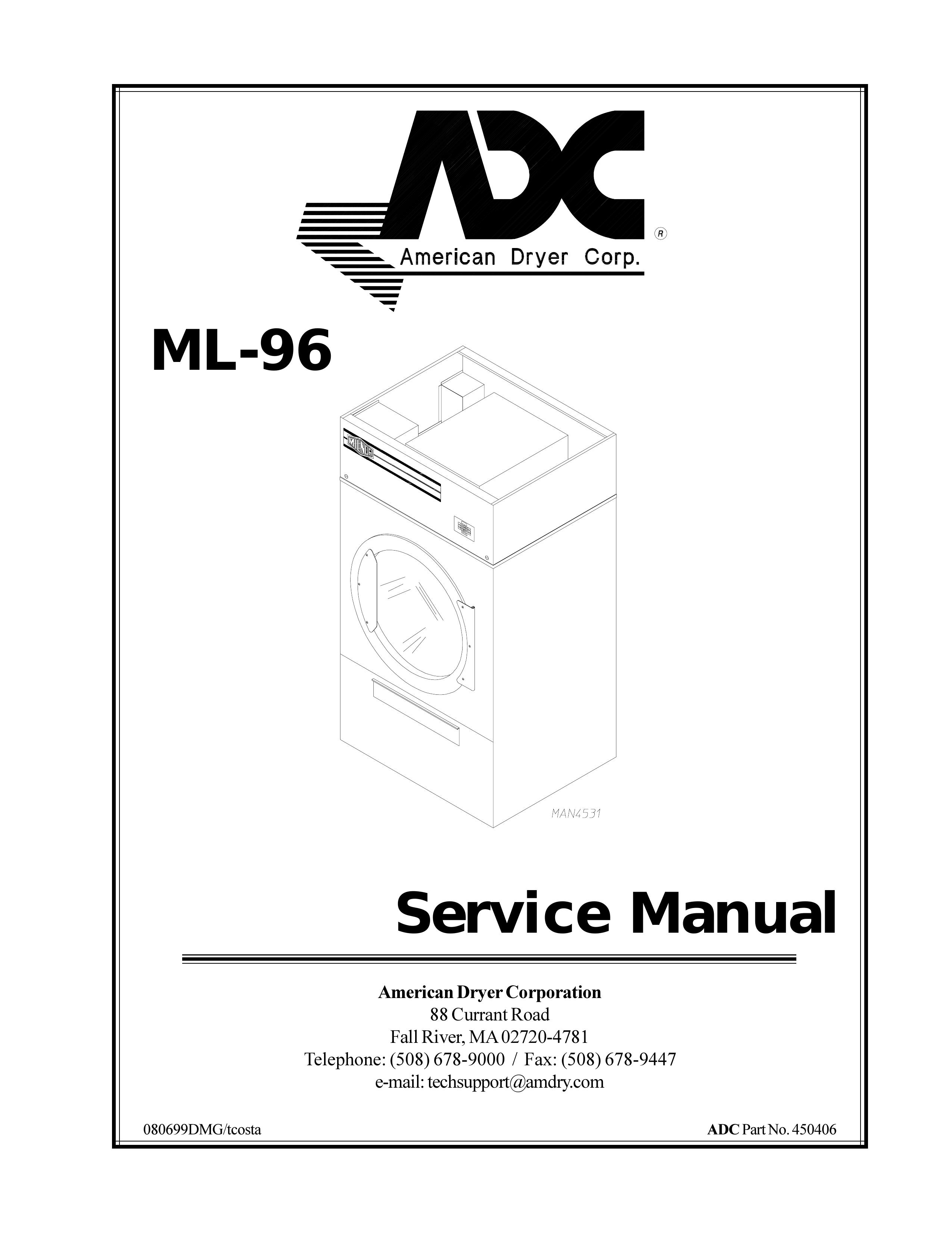 ADC ML-96 Washer User Manual