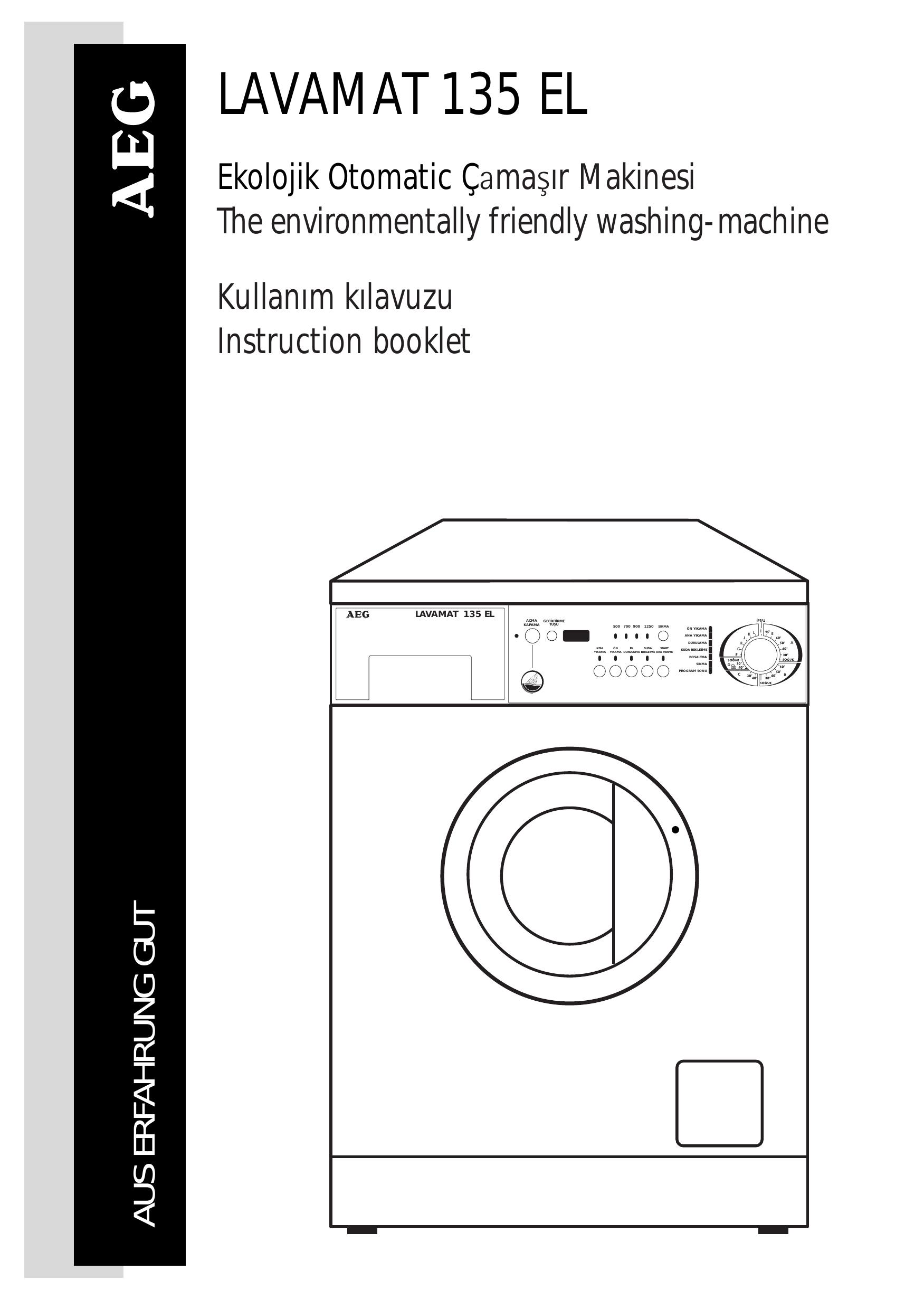 AEG 135 EL Washer User Manual