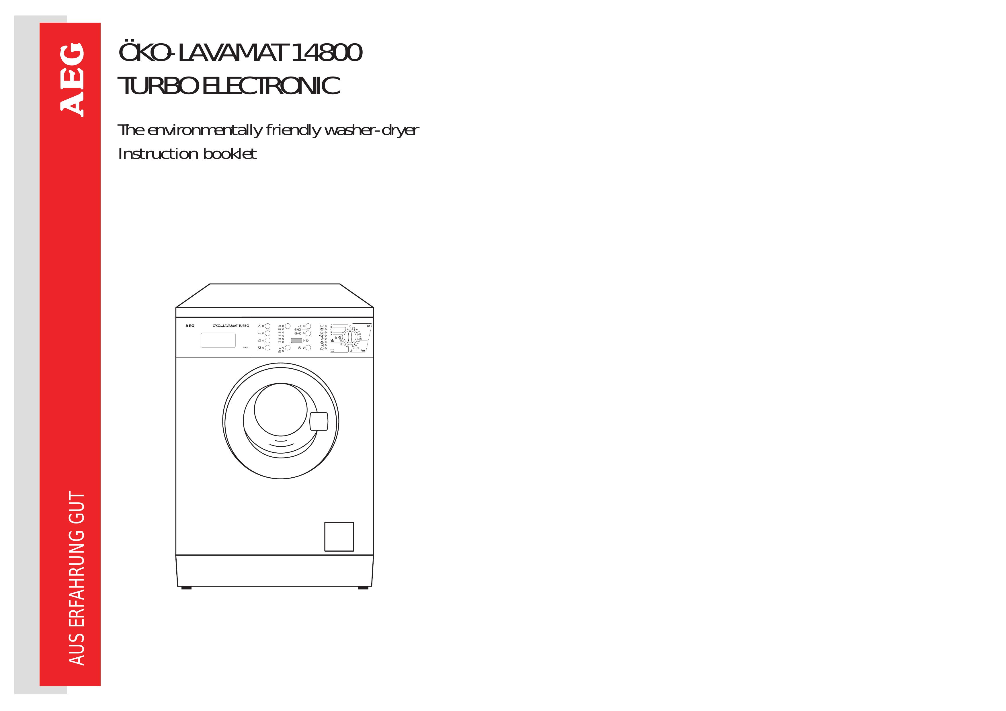 AEG 14800 Washer User Manual