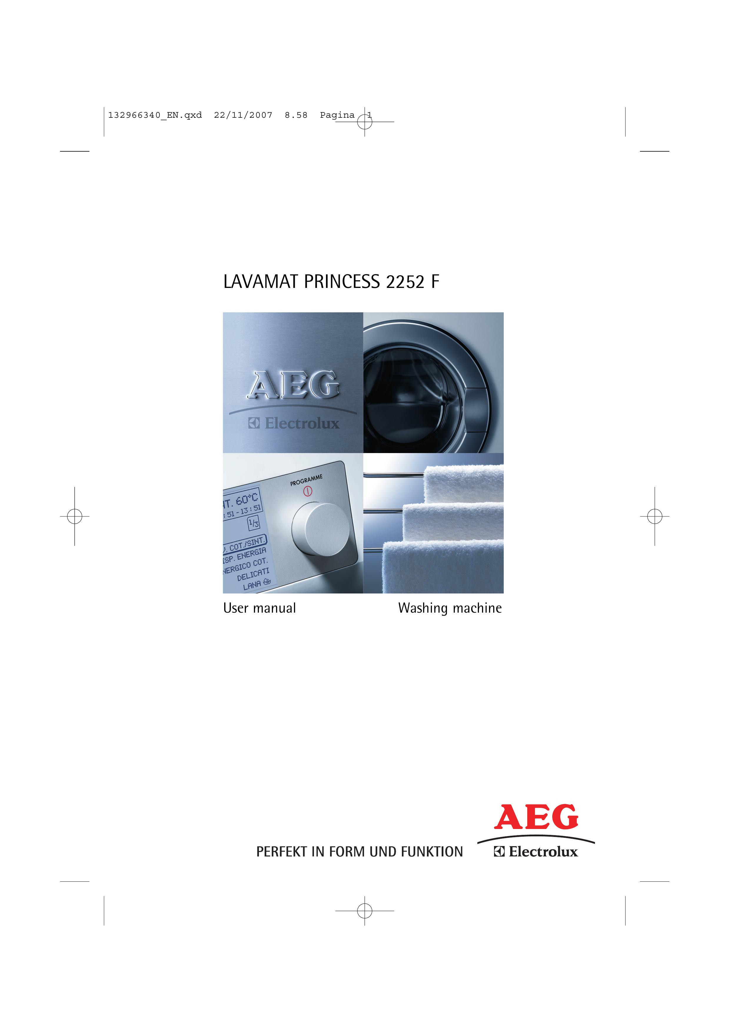 AEG 2252 F Washer User Manual