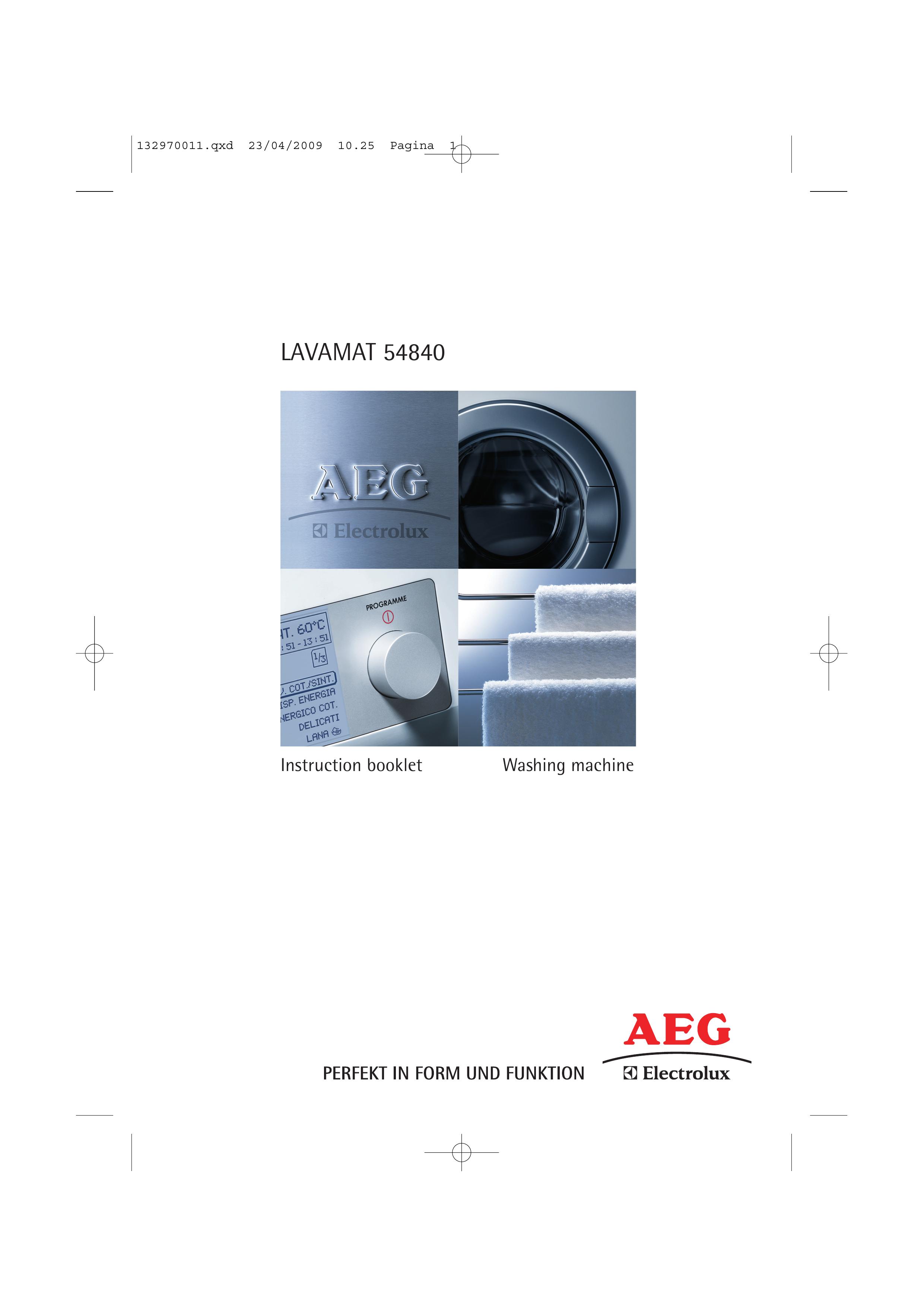 AEG 54840 Washer User Manual