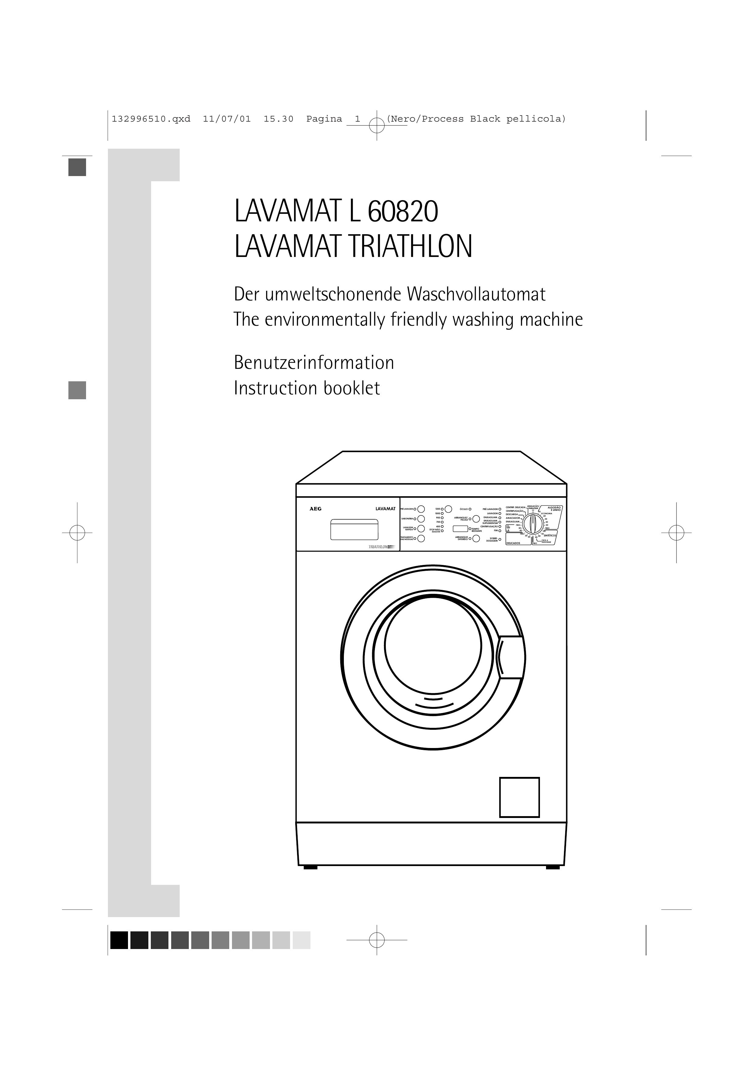 AEG 60820 Washer User Manual