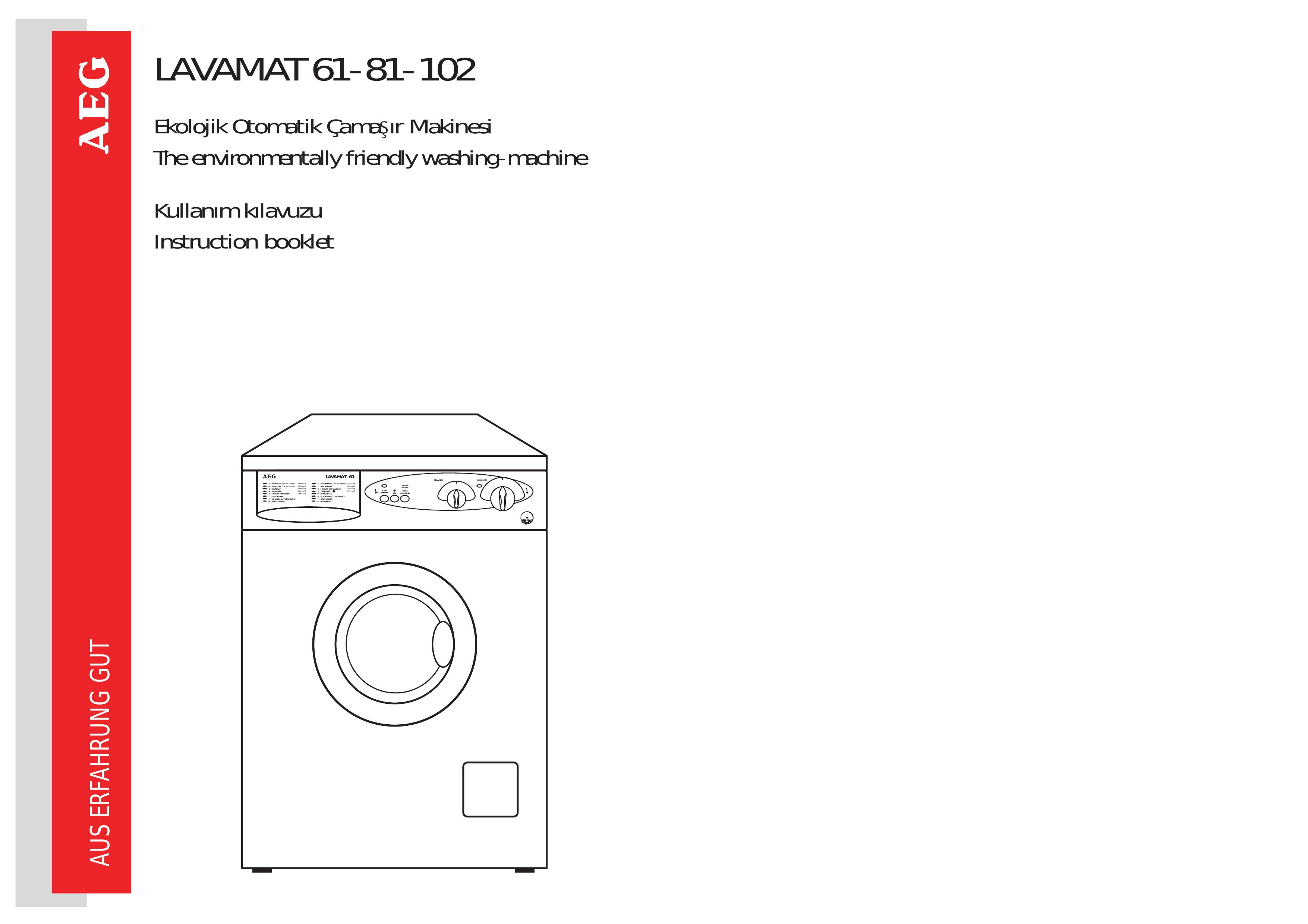 AEG 61-81-102 Washer User Manual