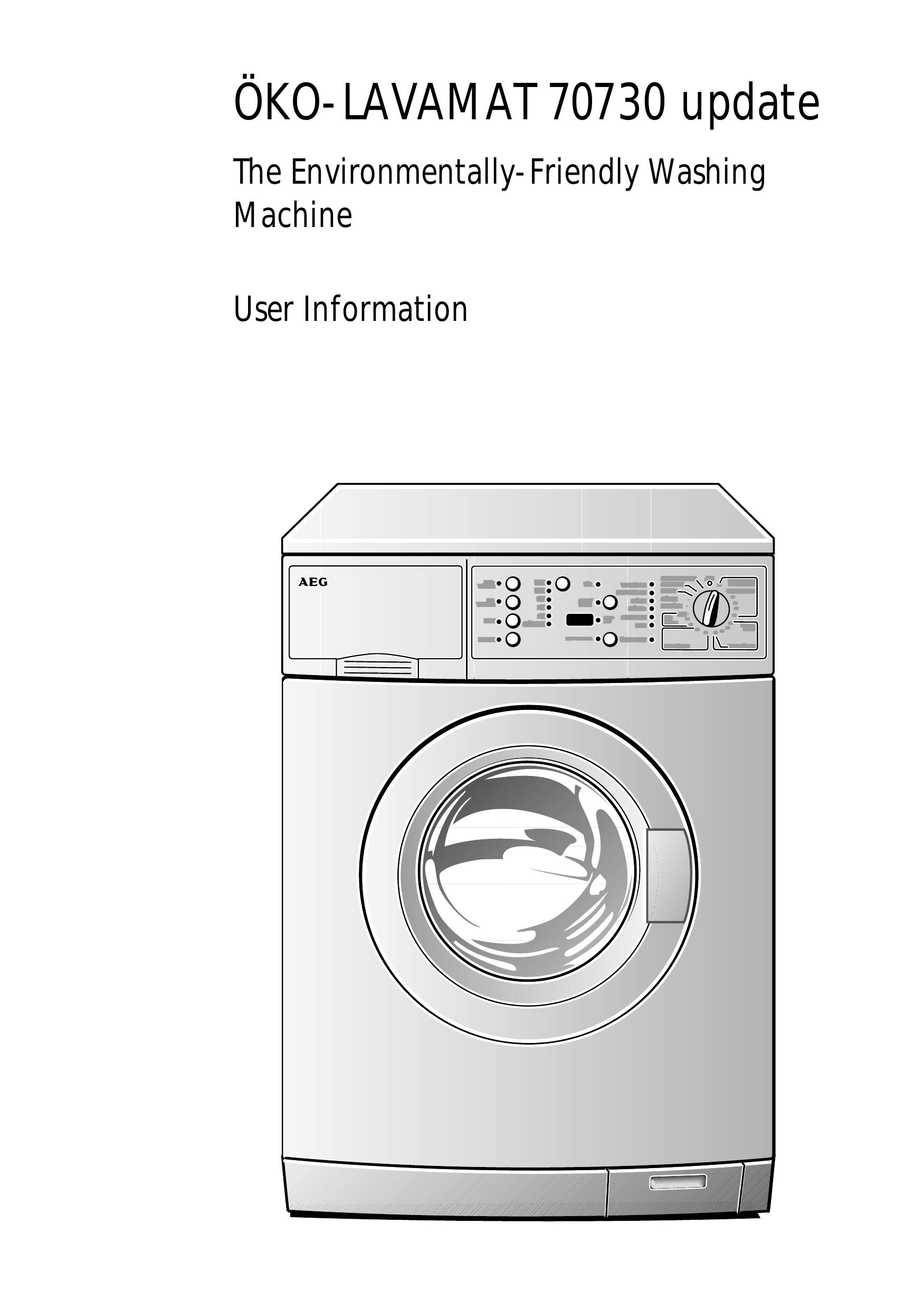 AEG 70730 Washer User Manual