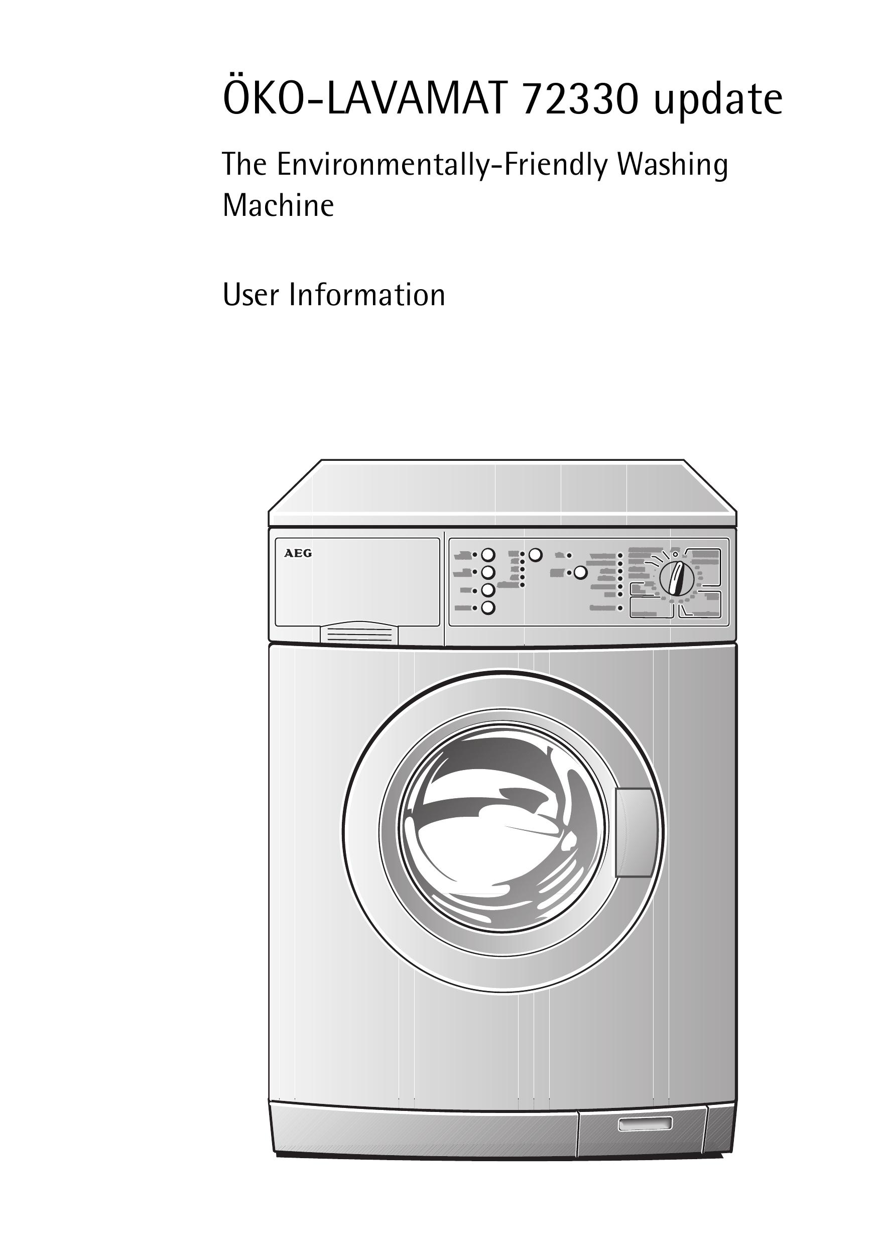 AEG 72330 Washer User Manual
