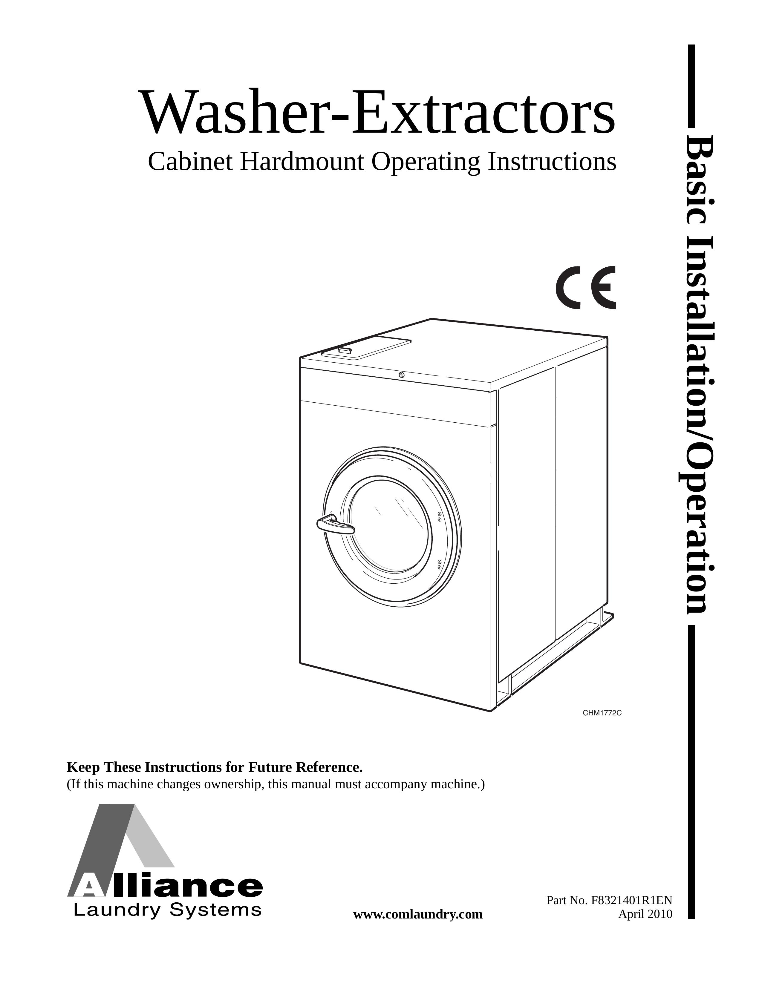 Alliance Laundry Systems CHM1772C Washer User Manual