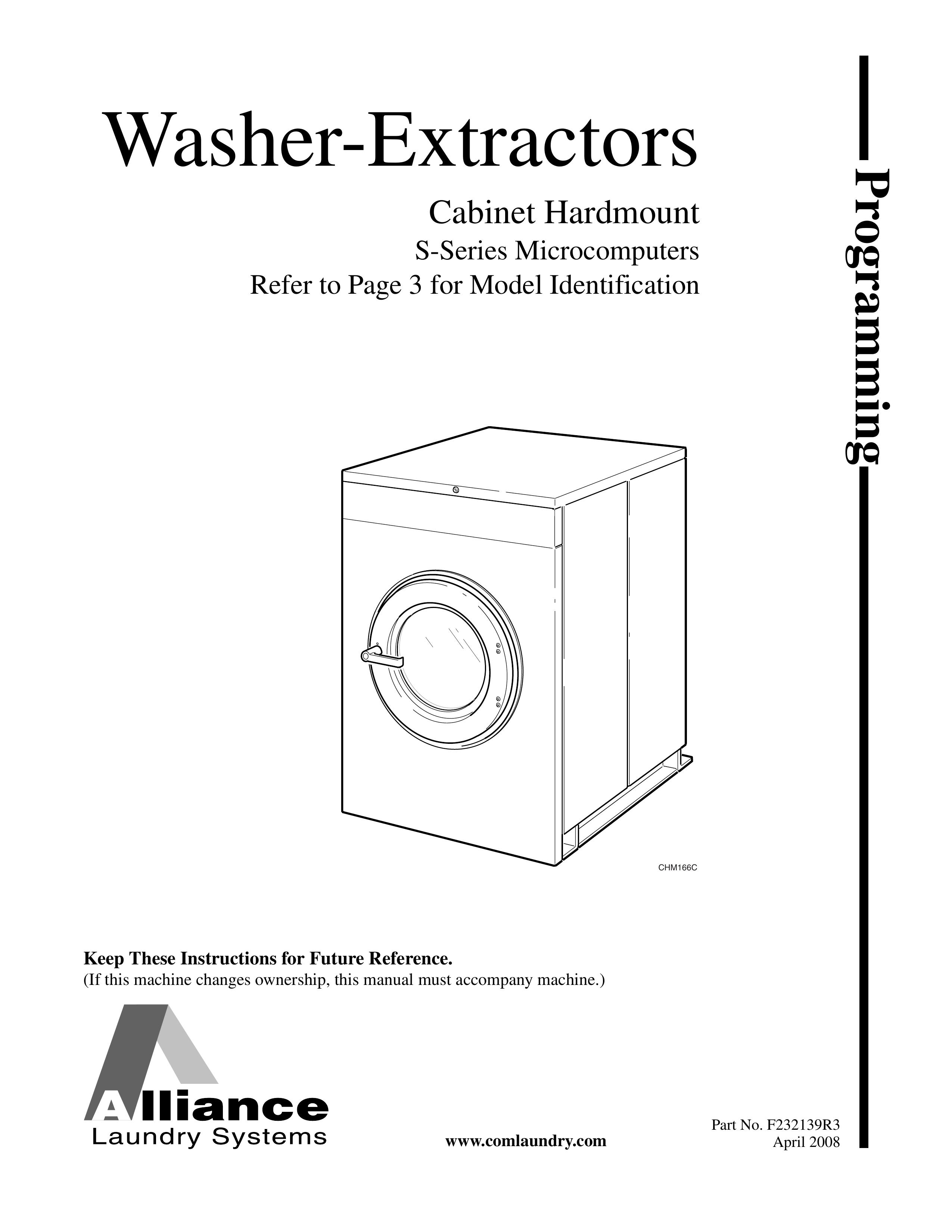 Alliance Laundry Systems F232139R3 Washer User Manual